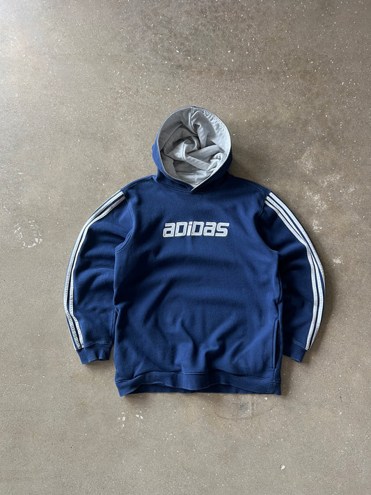 Vintage Blue Adidas Hoodie - XL