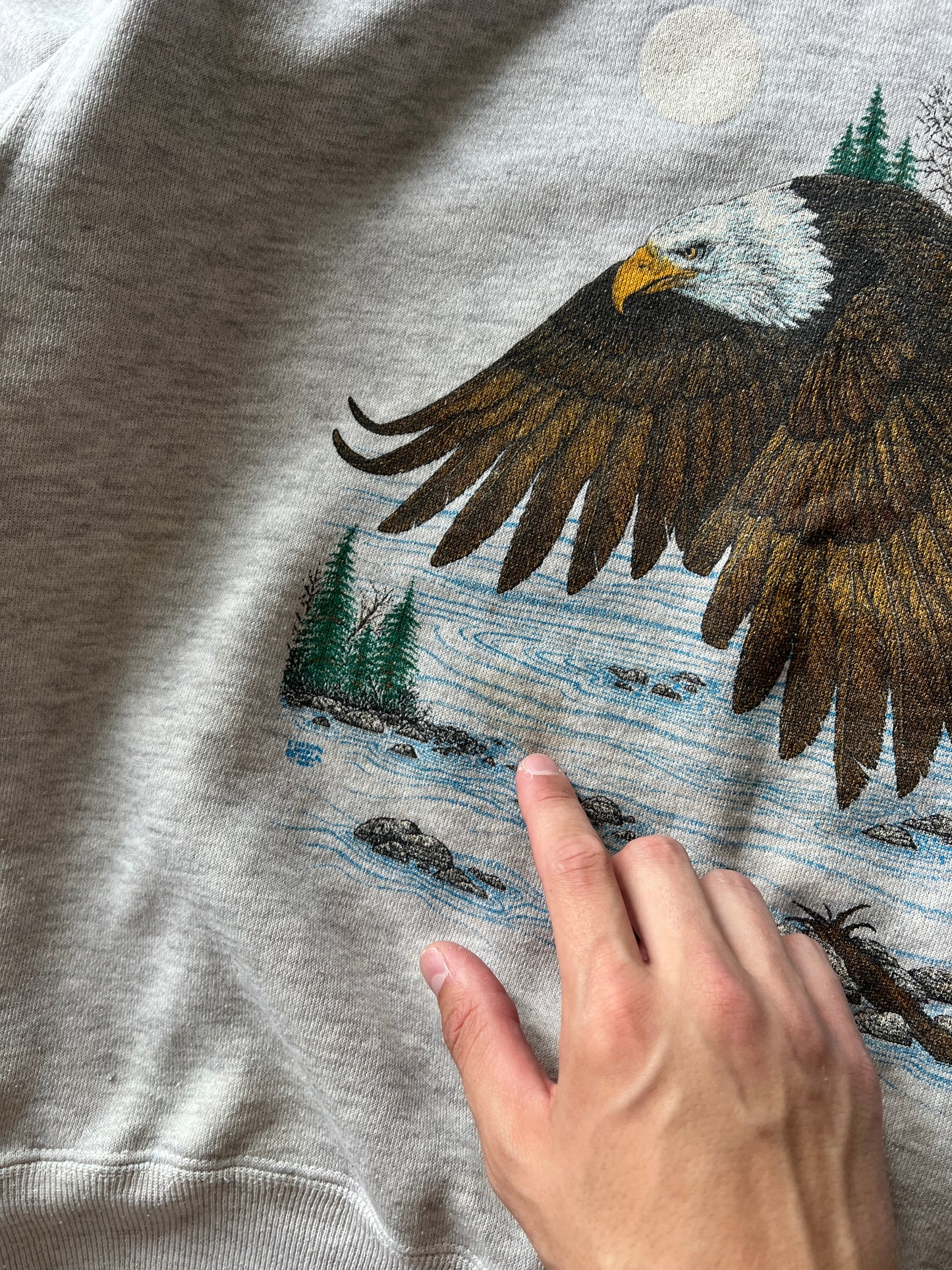 Vintage White Eagle Crew - M