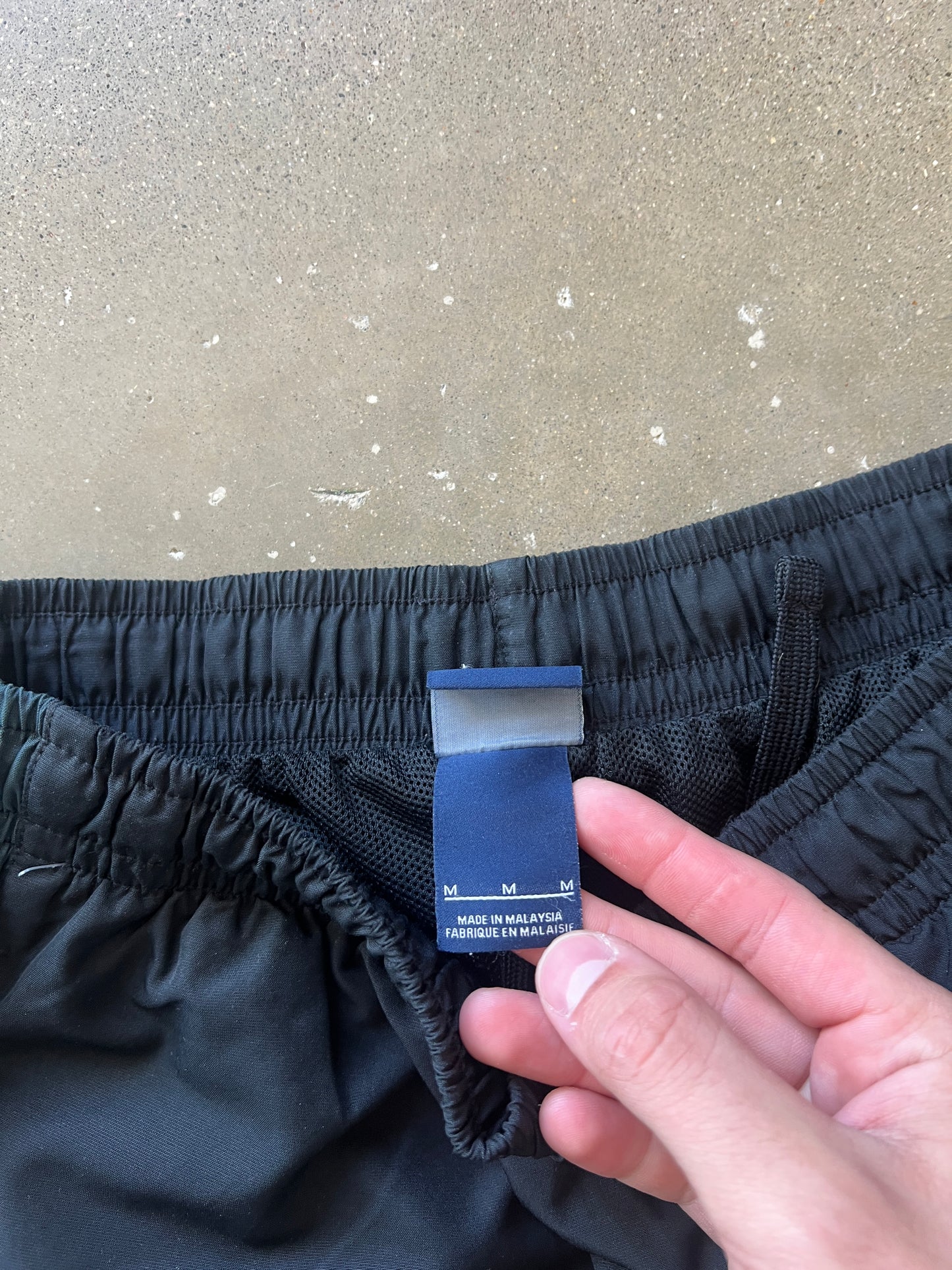 Vintage Black Nike Swoosh Track Pants - M