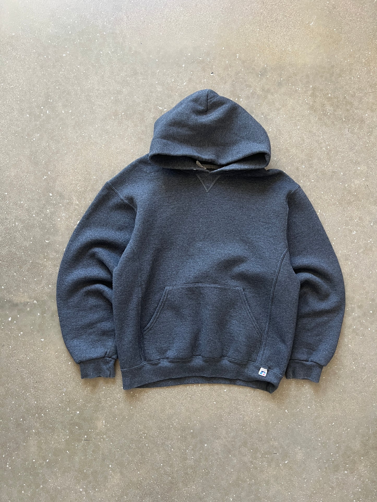 Vintage Grey Russell Athletic Hoodie - M