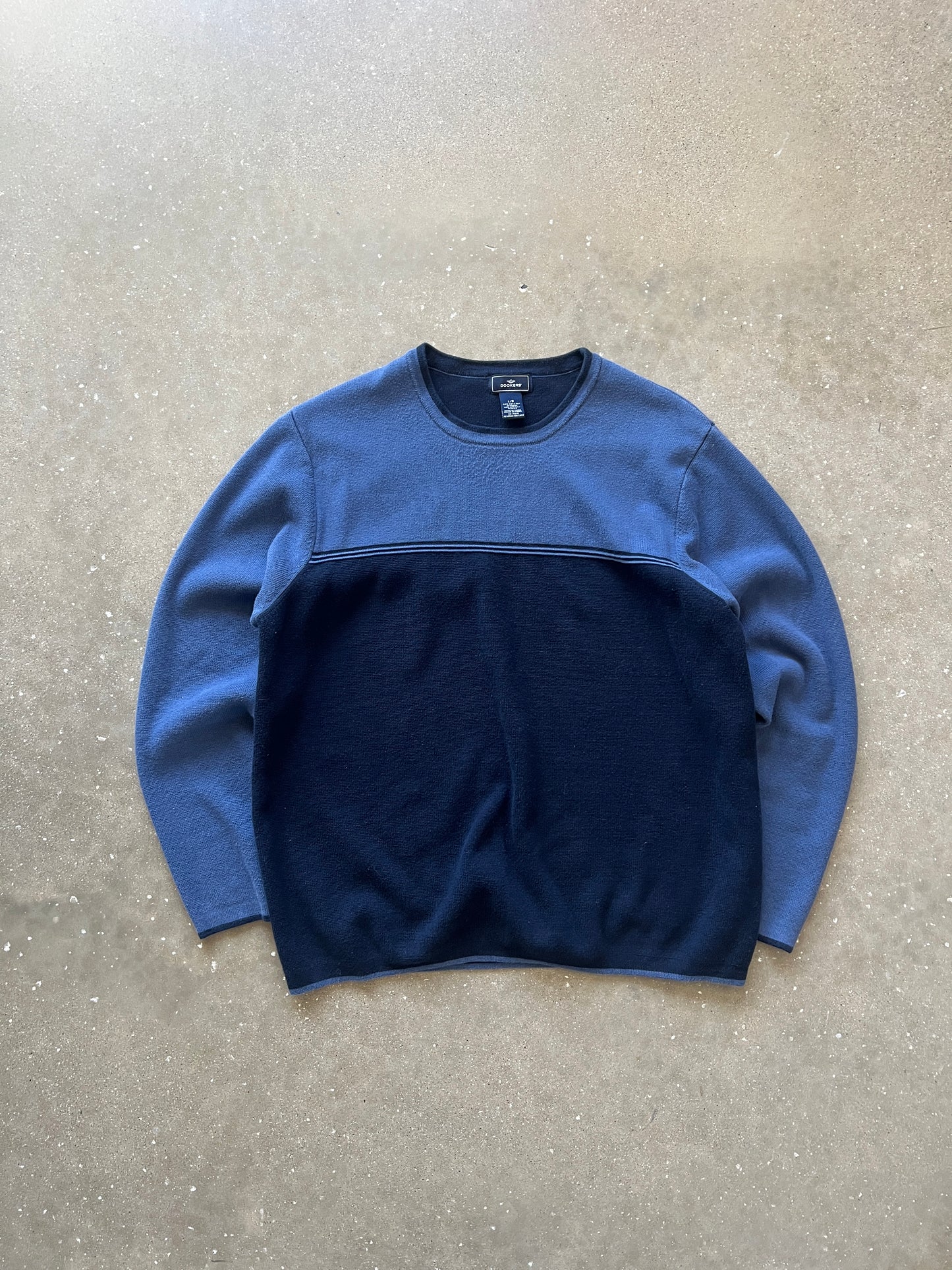 Vintage Navy Blue Longsleeve Sweater - L