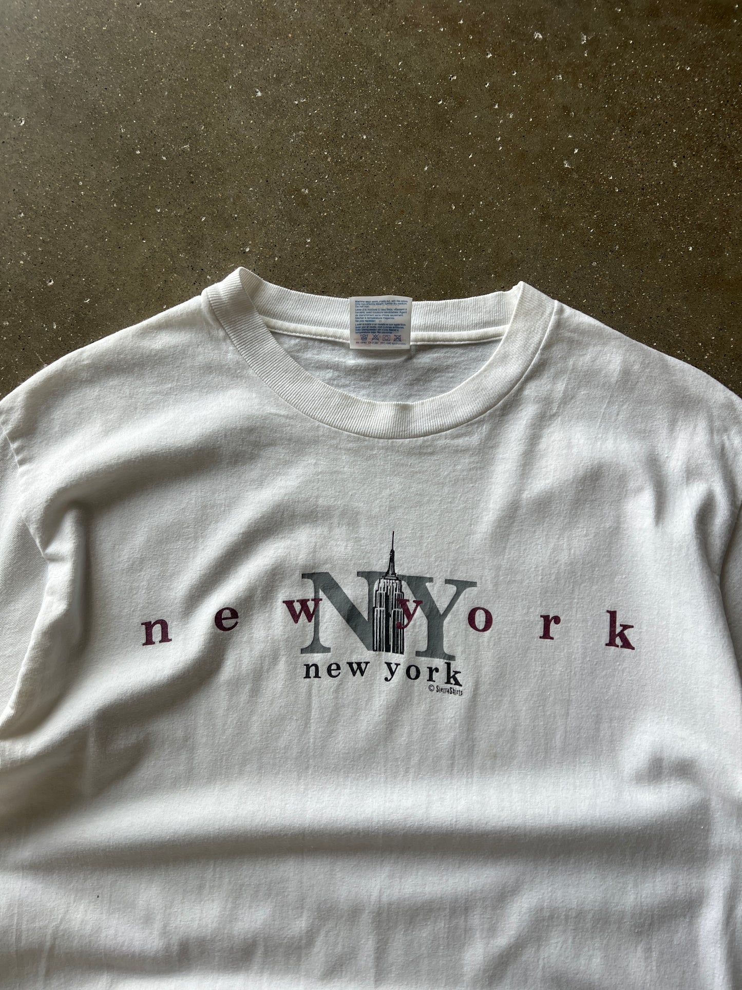 Vintage White New York Shirt - M