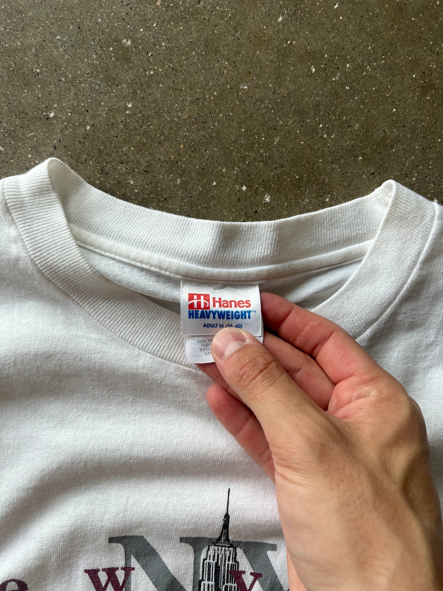 Vintage White New York Shirt - M