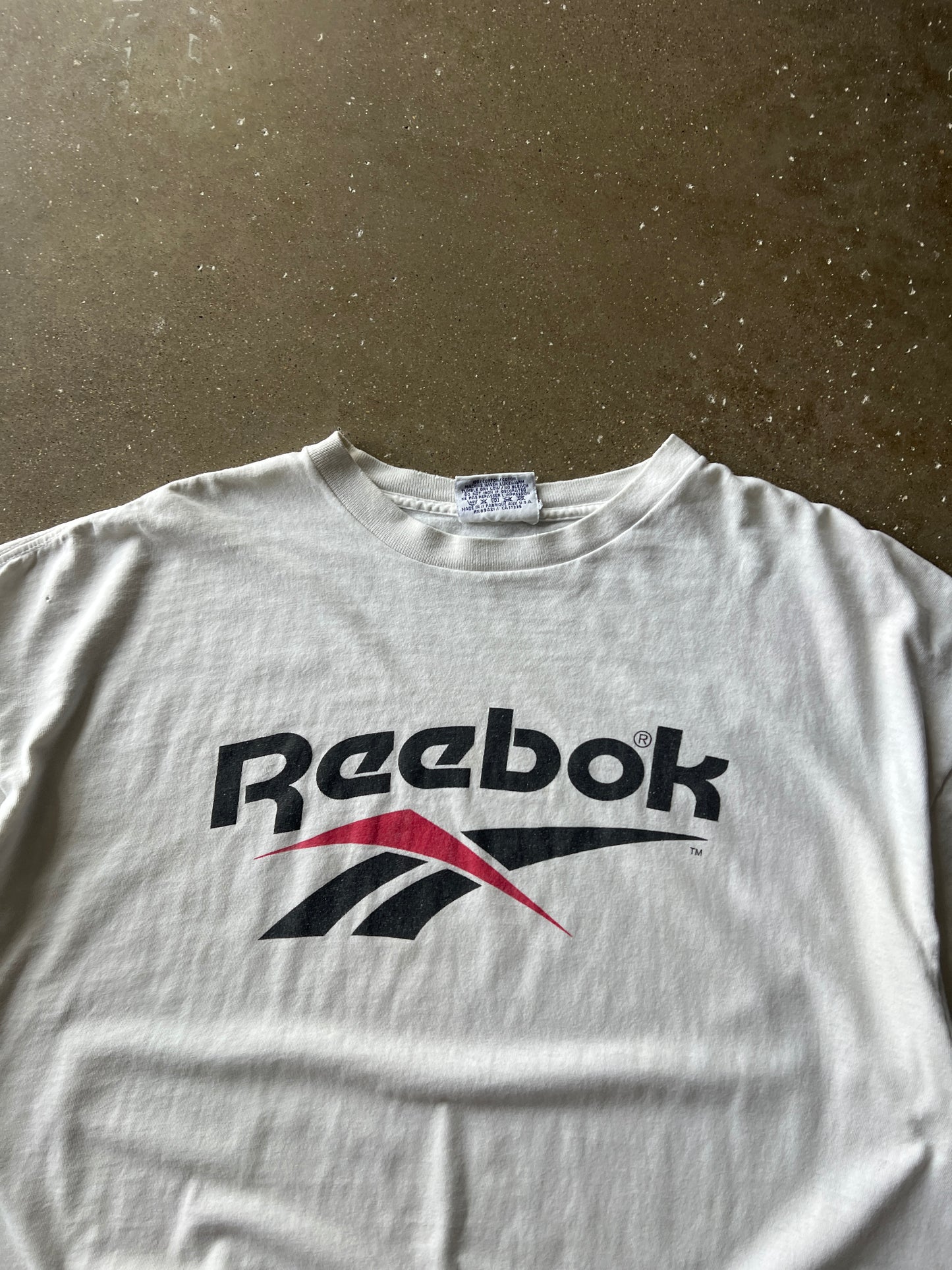 Vintage White Reebock Shirt - XXL