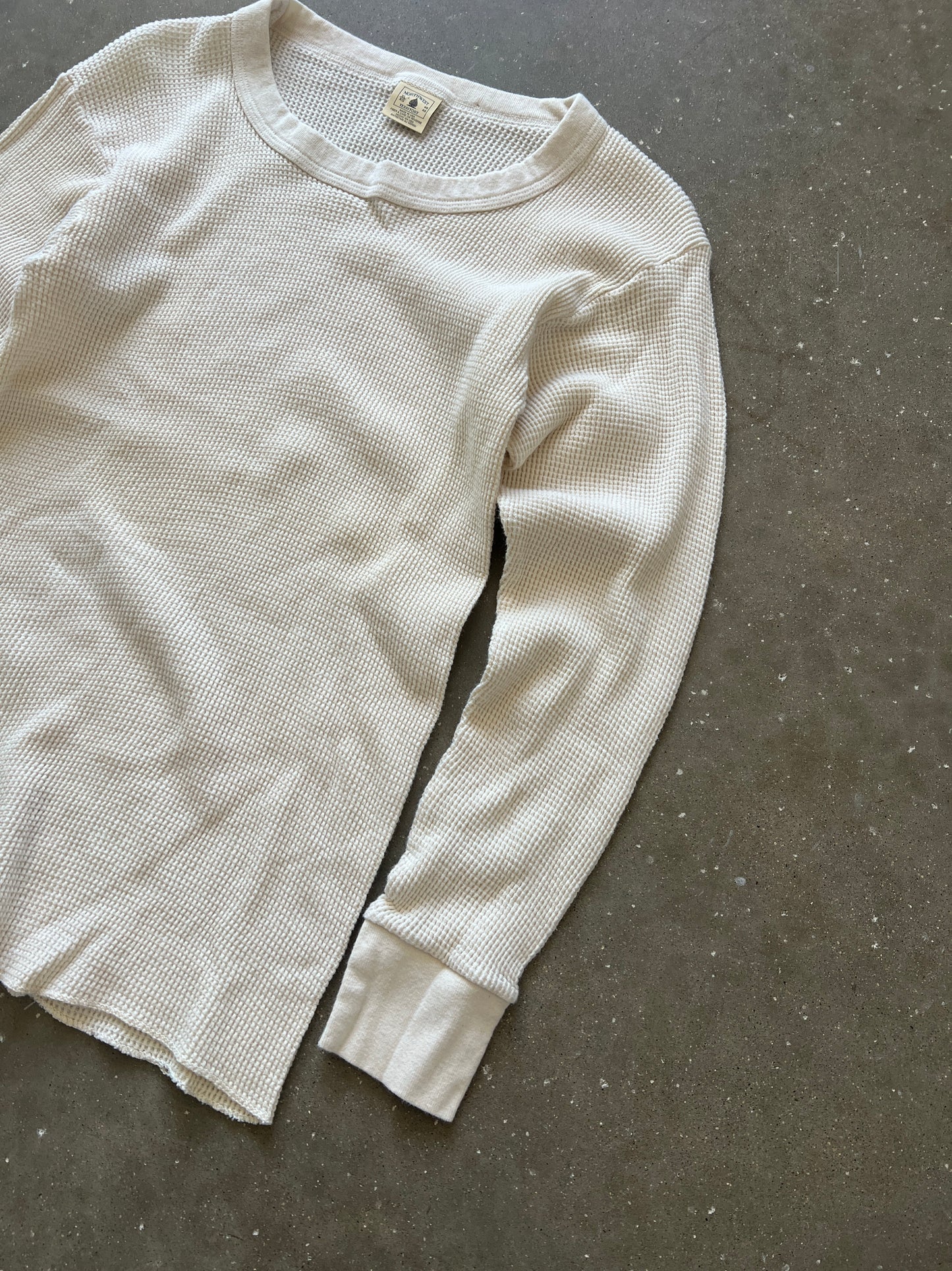Vintage 90s White Thermal Shirt - XL