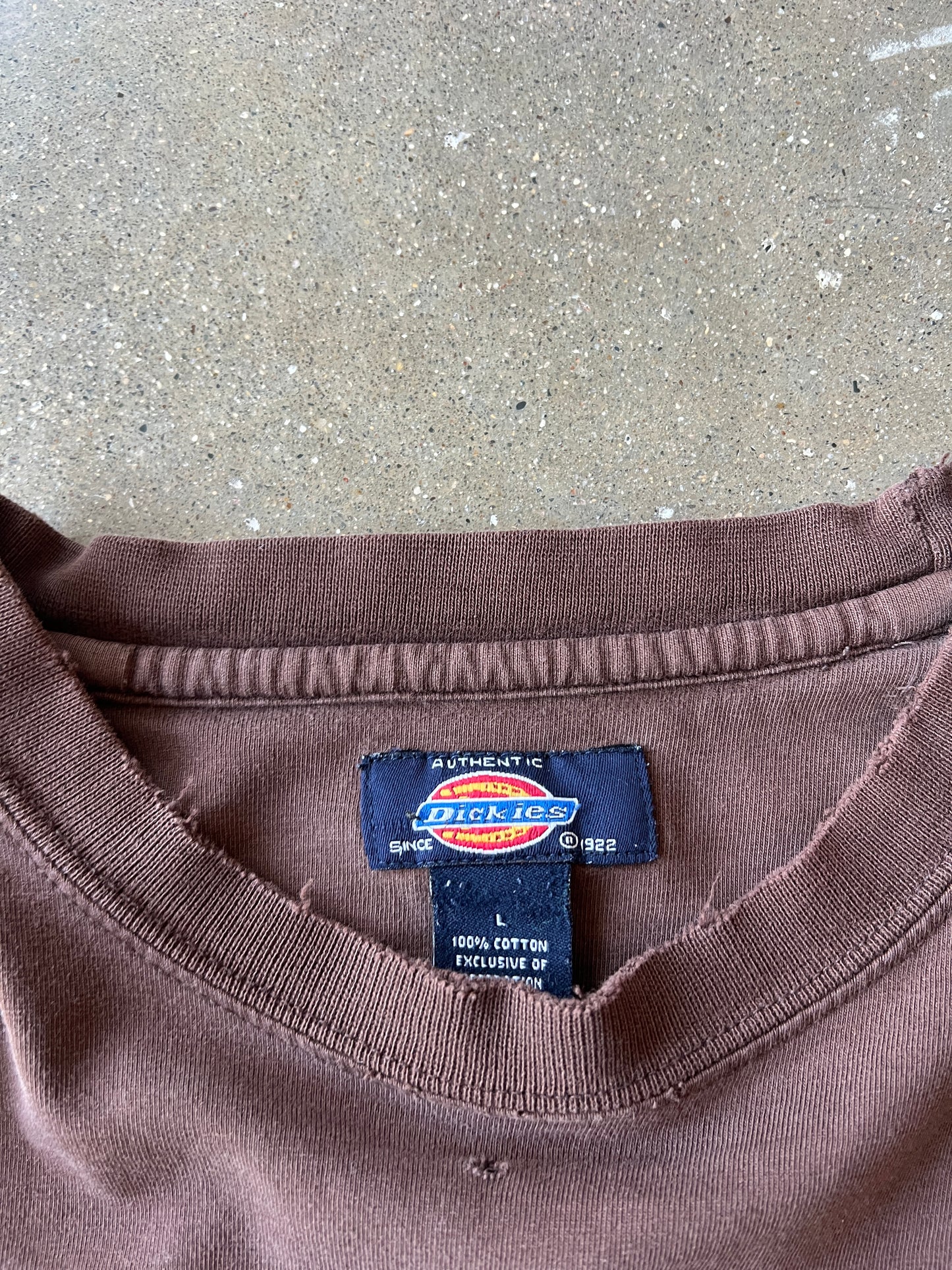 Vintage Brown Dickies Thermal Shirt - L