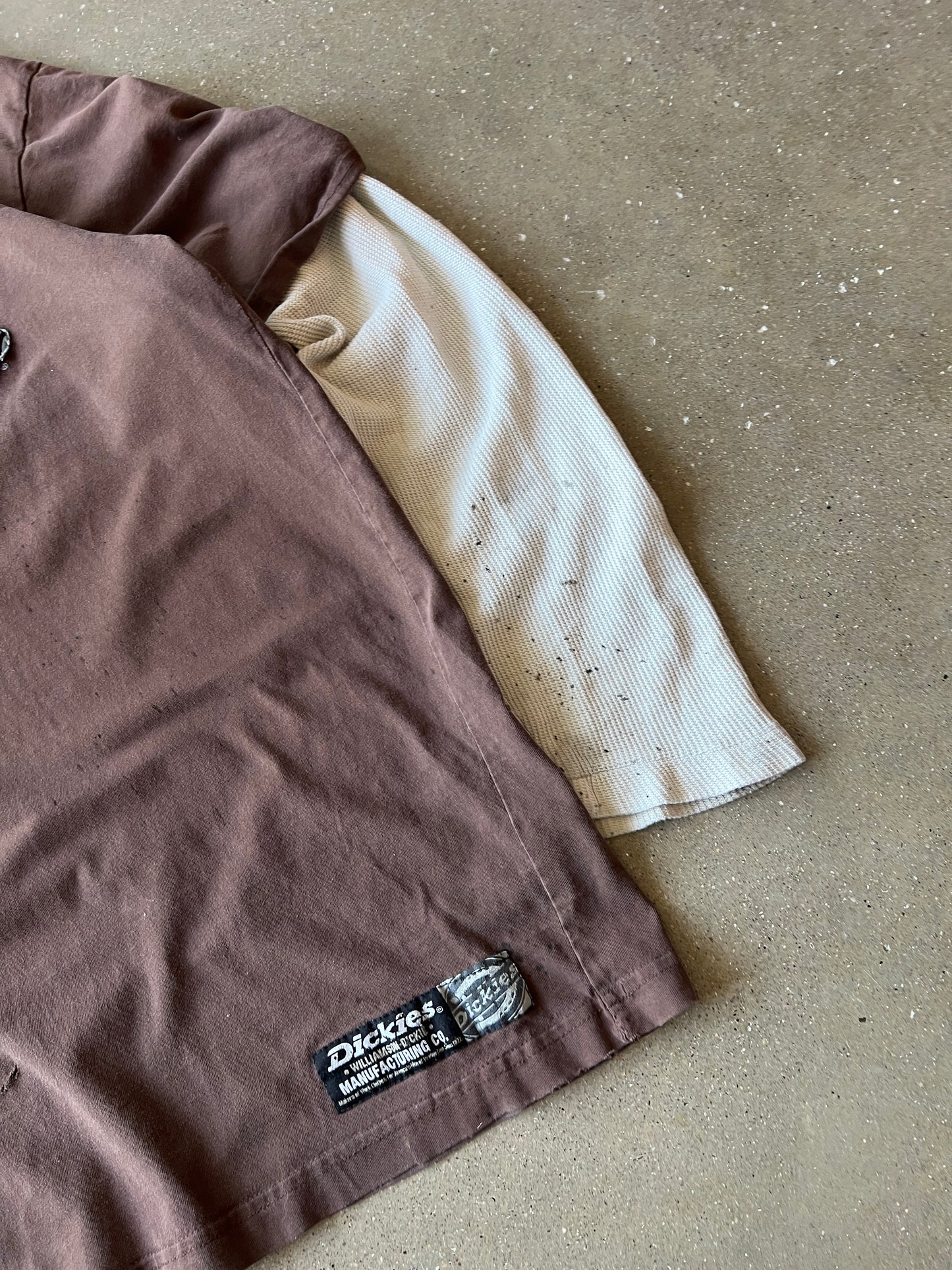 Vintage Brown Dickies Thermal Shirt - L