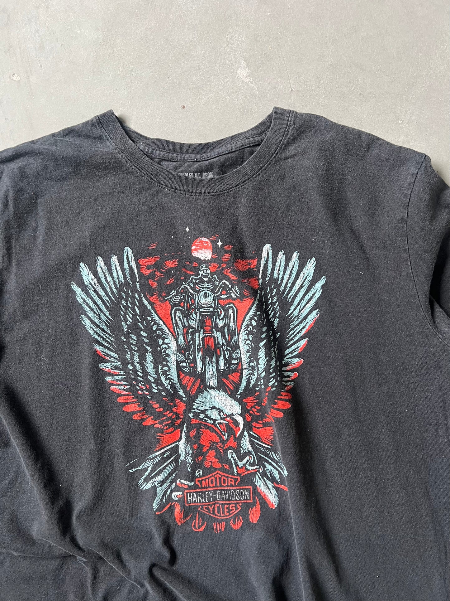 Vintage Black Harley Davidson Tee - XXL