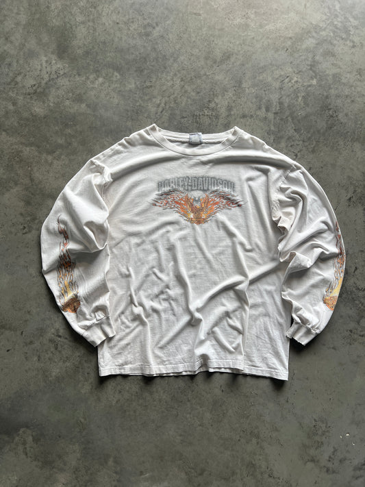 Vintage Faded Harley Davidson Longsleeve Shirt - XXL