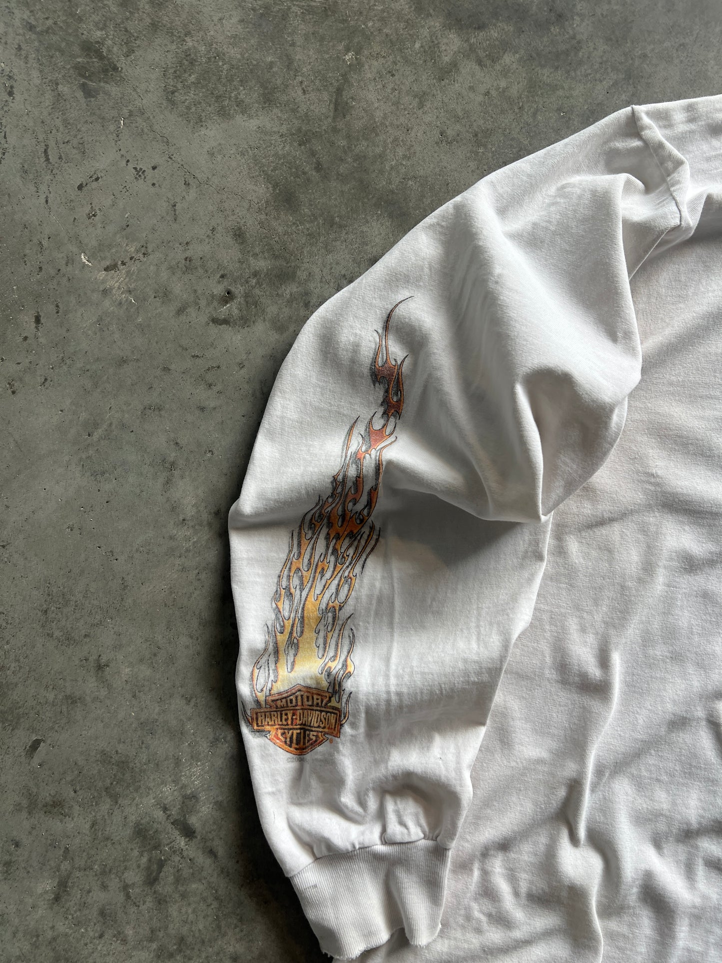 Vintage Faded Harley Davidson Longsleeve Shirt - XXL