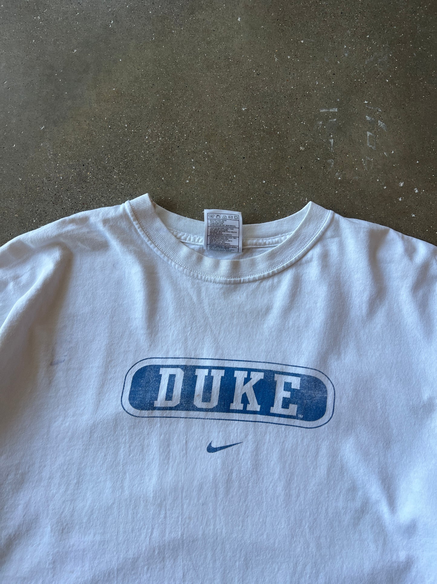 Vintage Pastel White Duke Nike Shirt - L