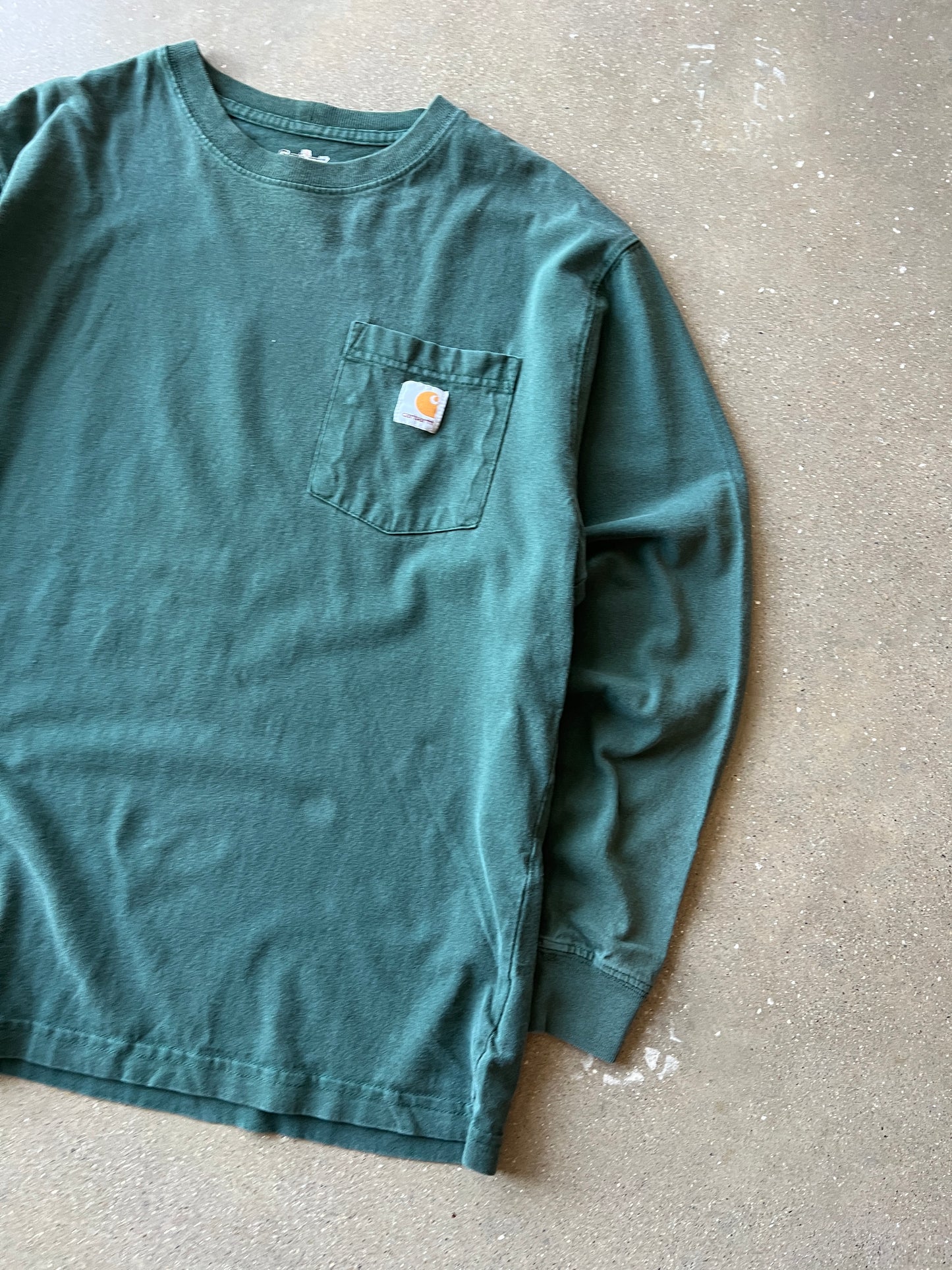 Vintage Green Carhartt Longsleeve Shirt - M