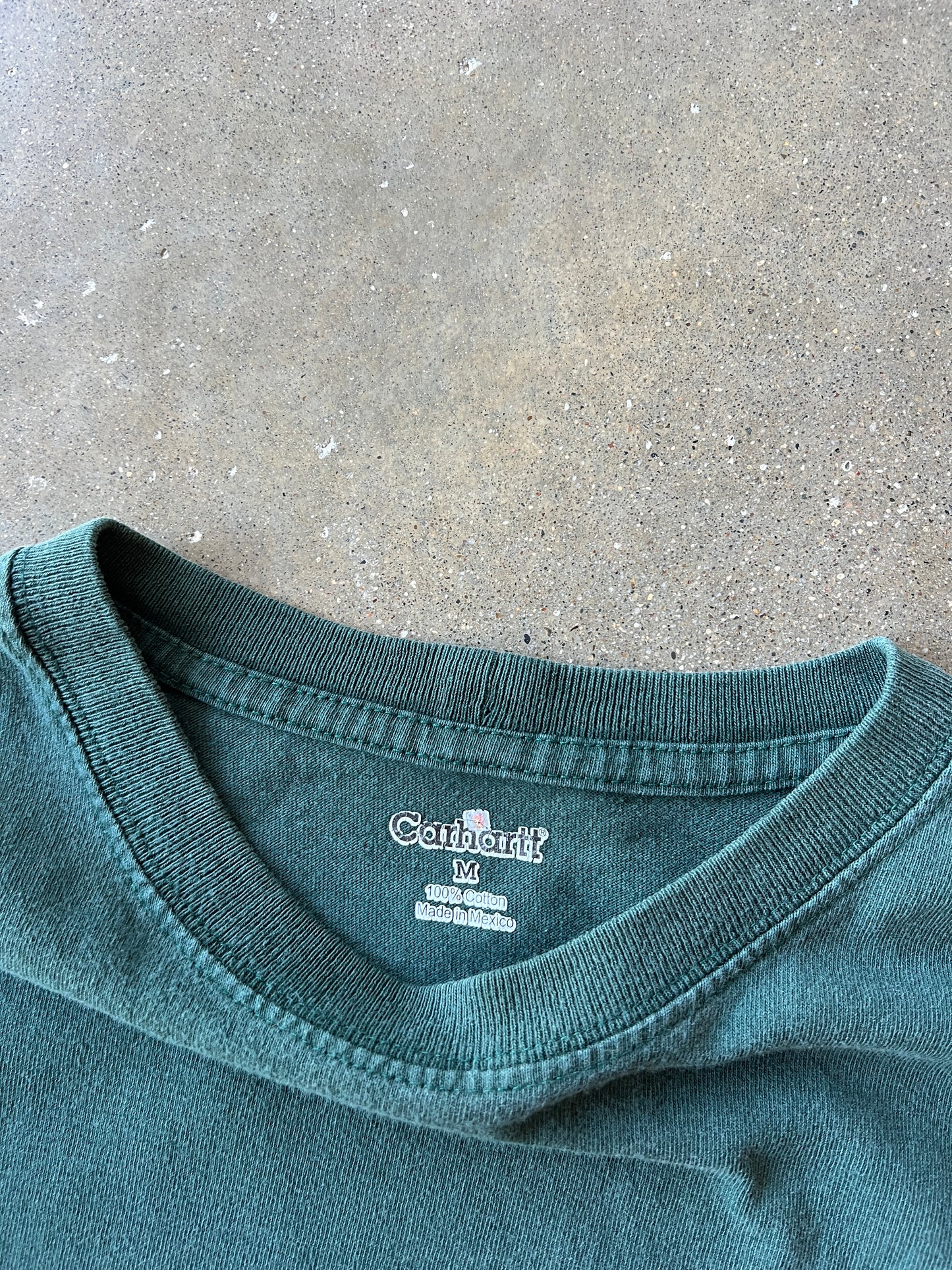 Vintage Green Carhartt Longsleeve Shirt - M