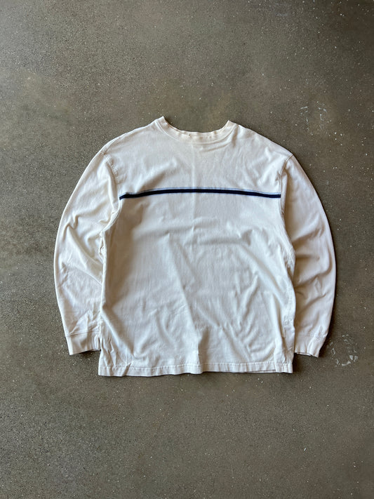 Vintage Cream Puritan Stripped Shirt - L