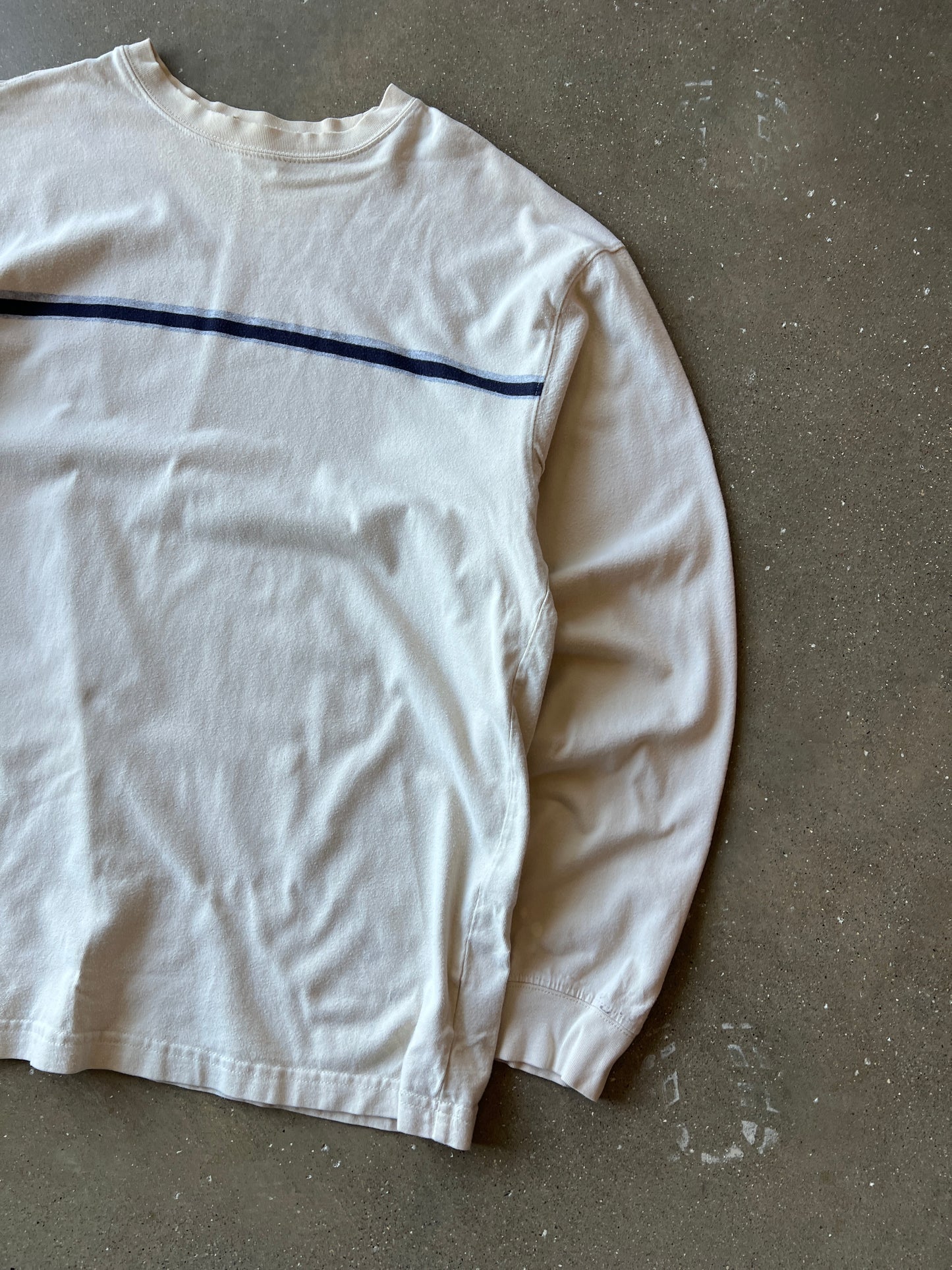 Vintage Cream Puritan Stripped Shirt - L