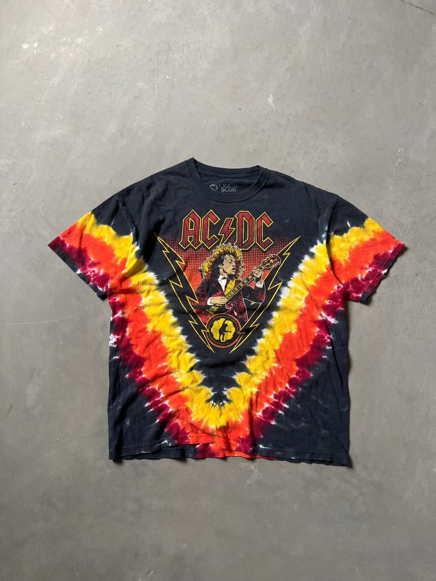 Vintage Tie Die ACDC Graphic Shirt - XL