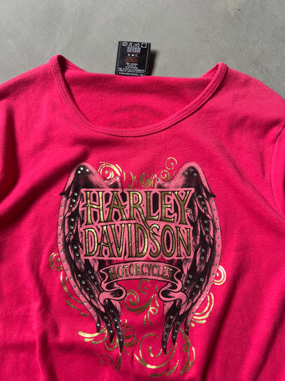 Vintage Pink Harley Davidson Tank - XL