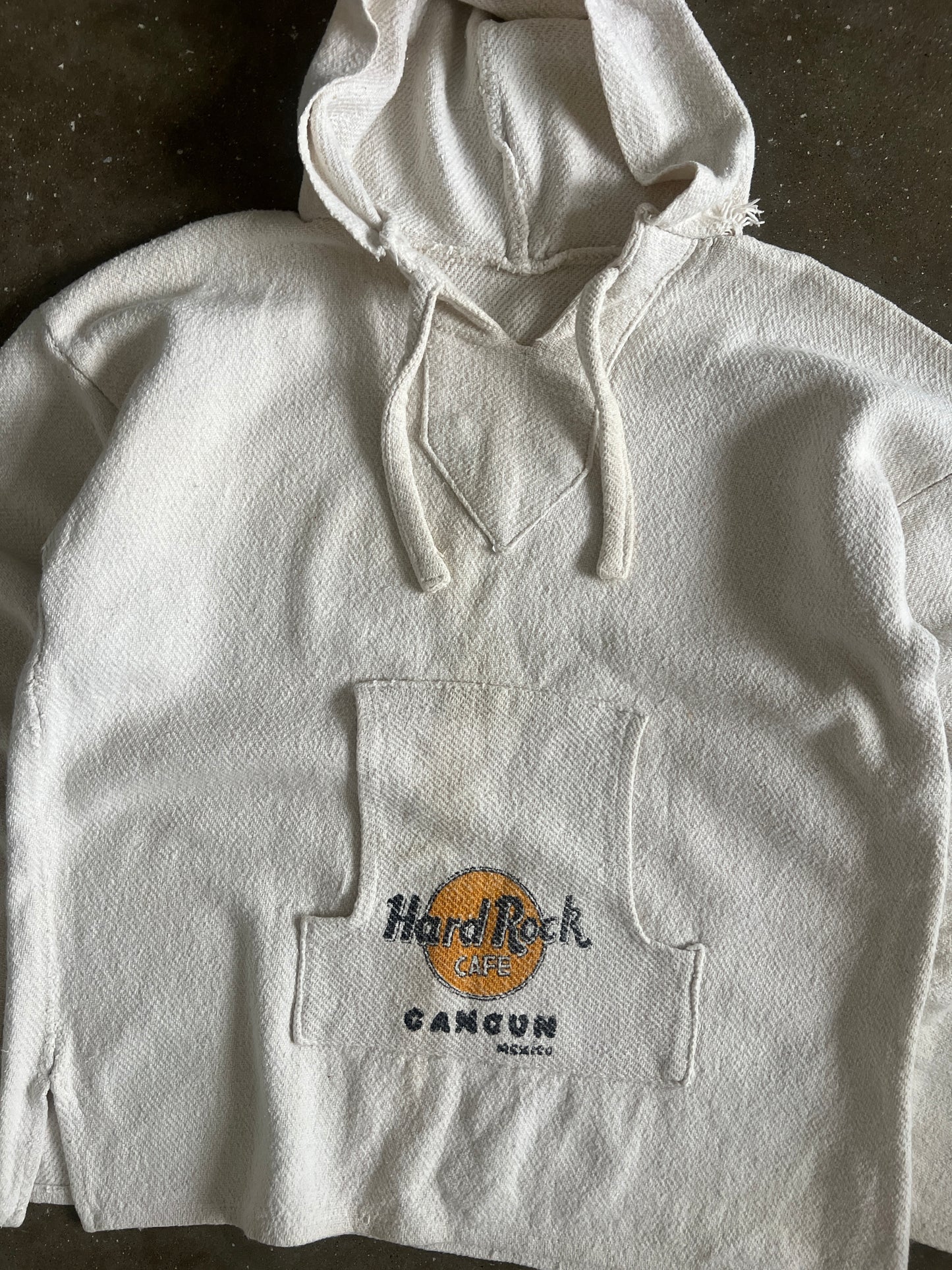 Vintage White Hard Rock Cancun Hoodie - L