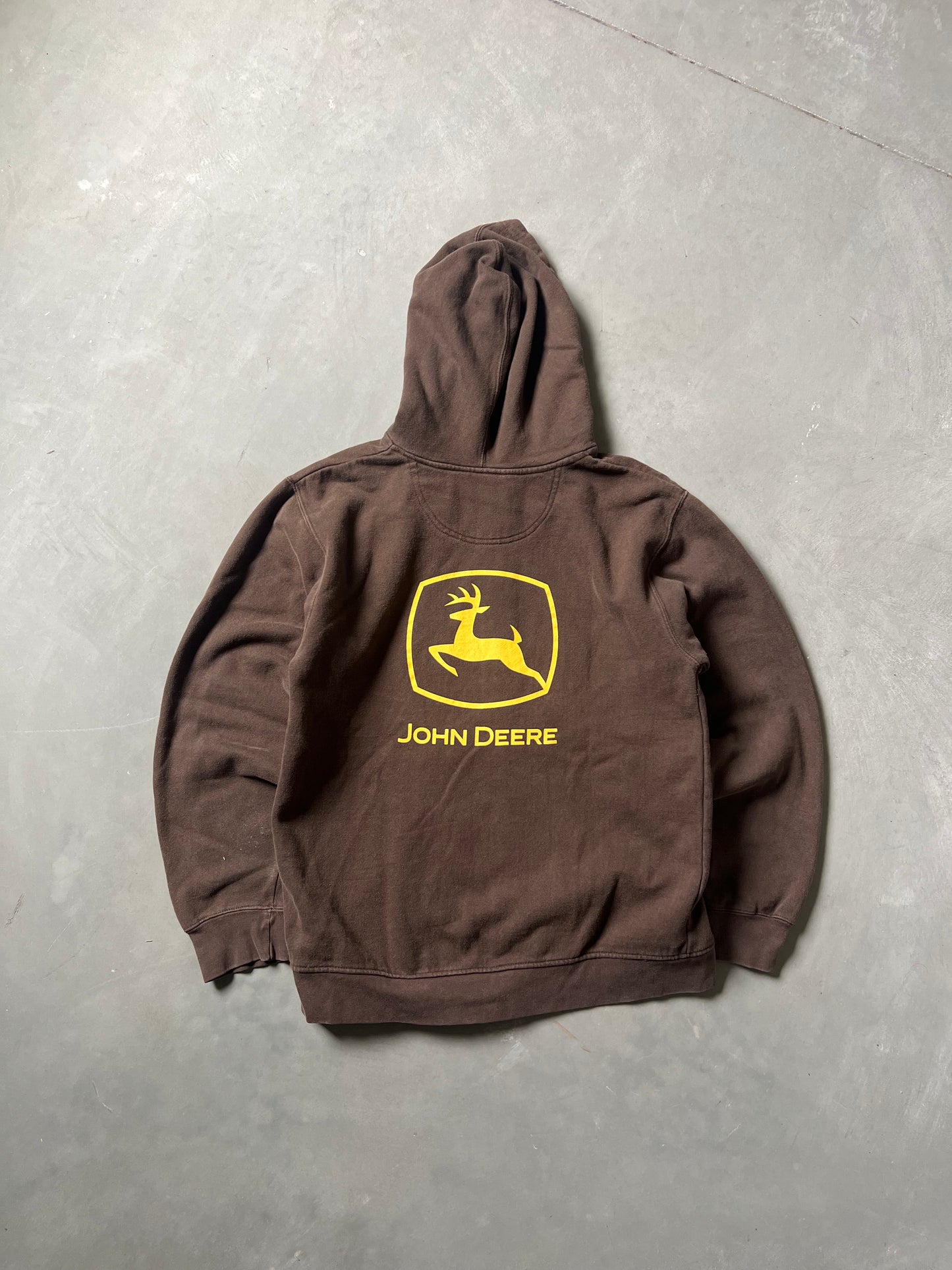 Vintage Brown John Deer Hoodie - M