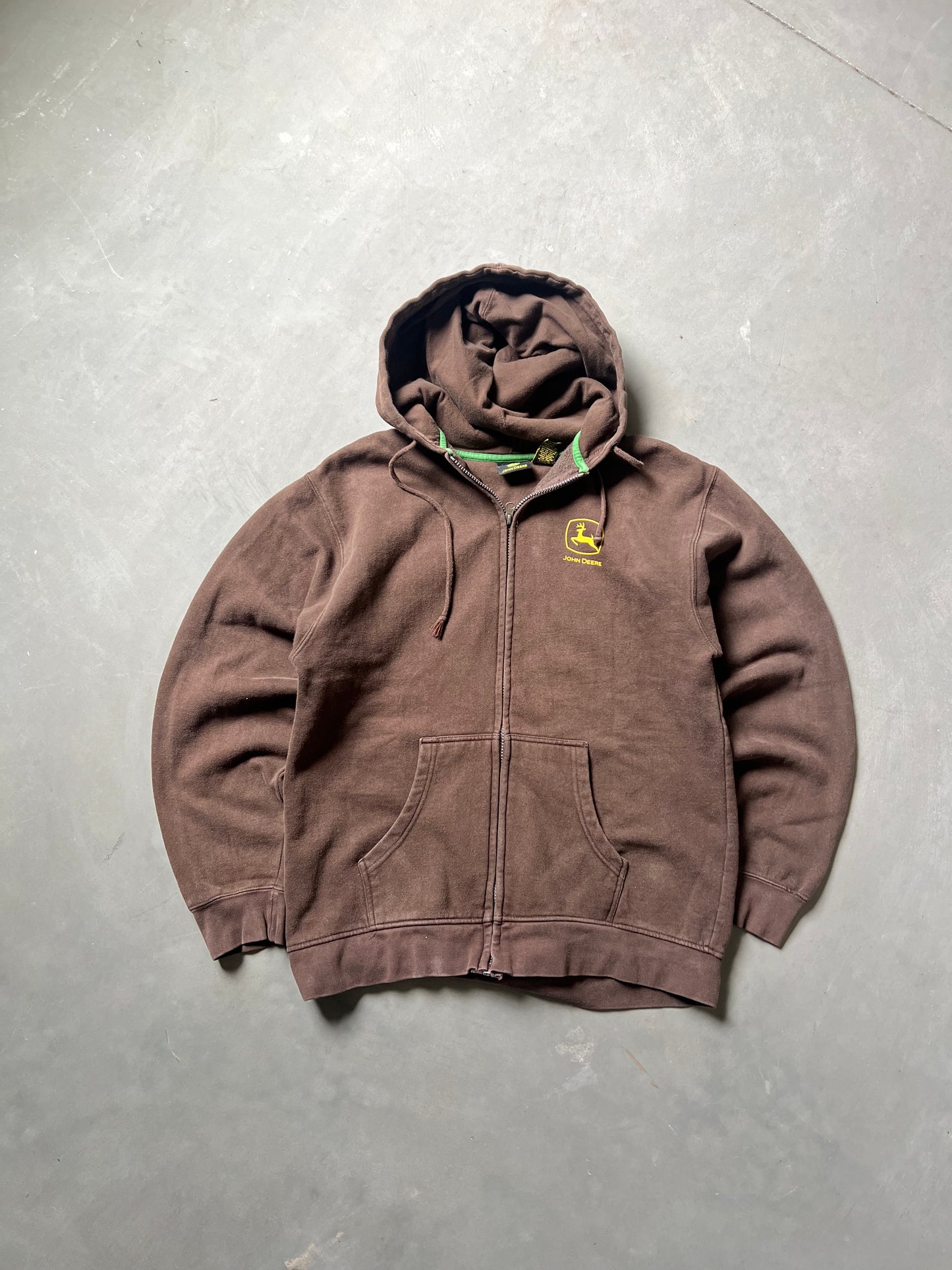 Vintage Brown John Deer Hoodie - M