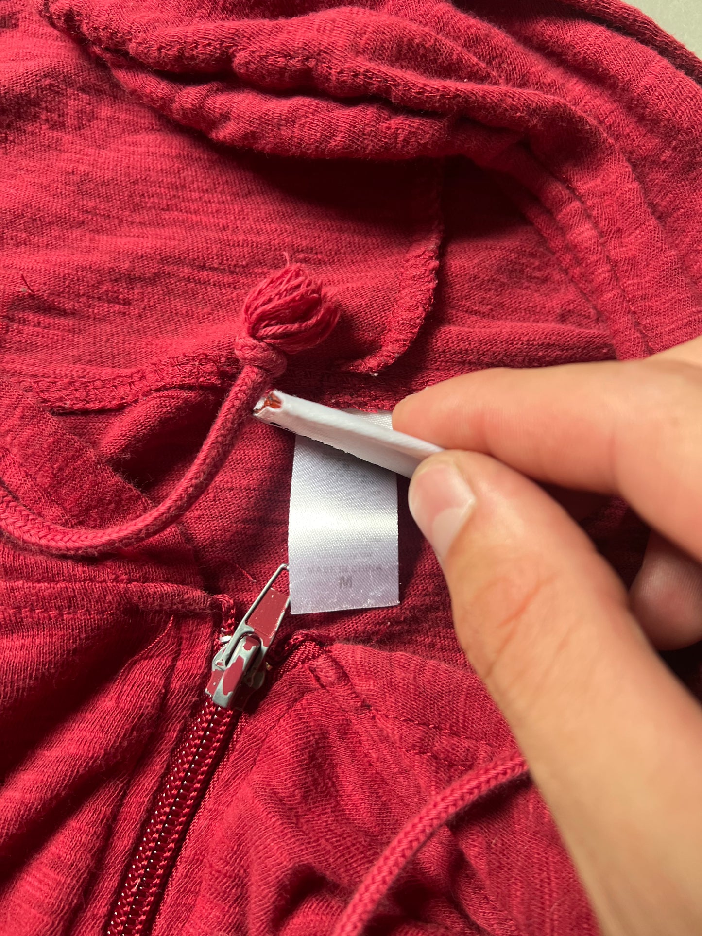 Vintage Red Harley Davidson Hoodie - L