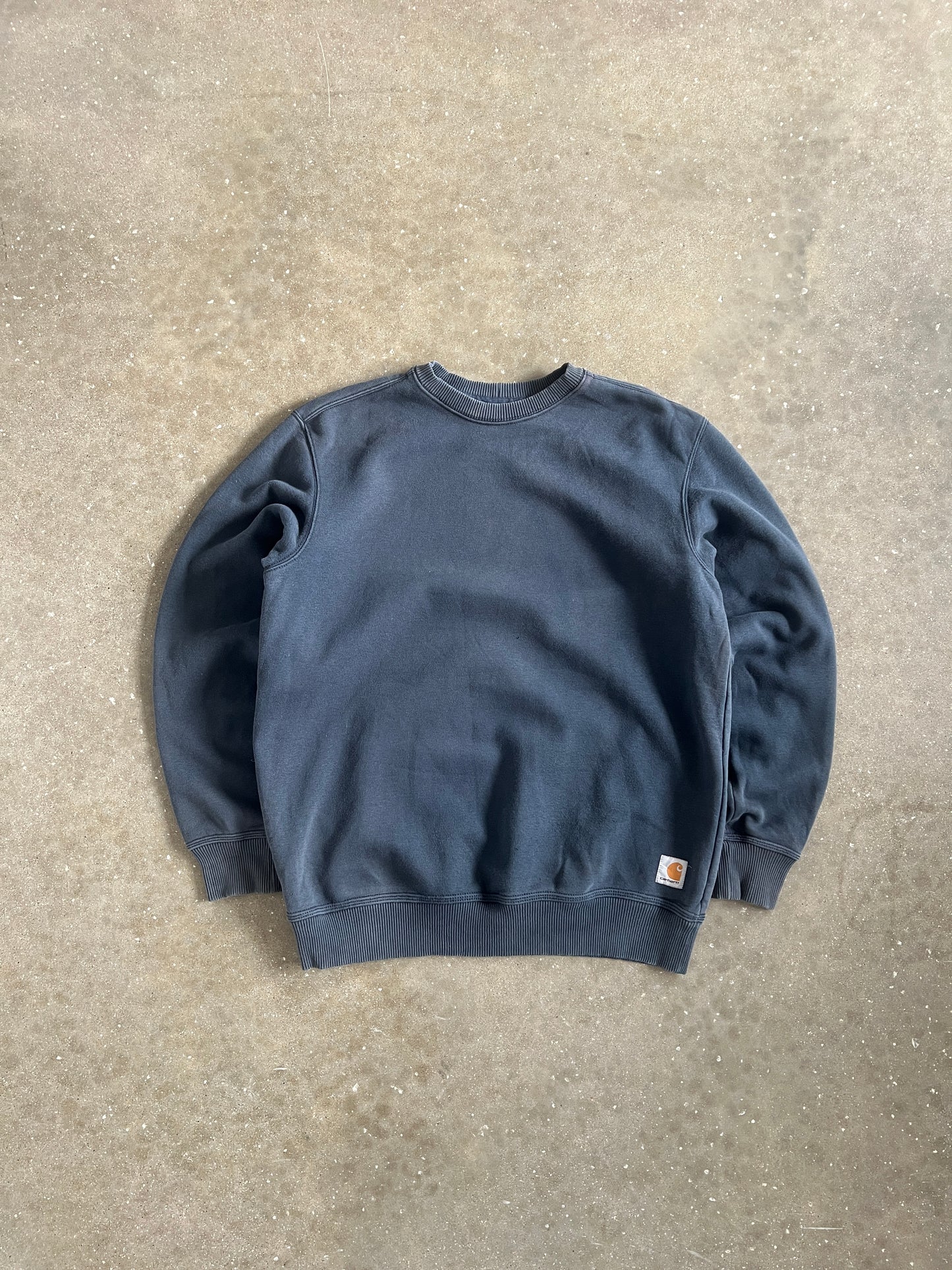 Vintage Black Faded Distressed Carhartt Crew - M
