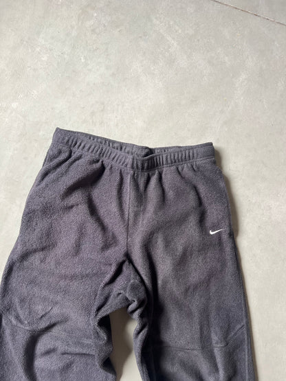 Vintage Black Nike Swoosh Fleece Pants - L