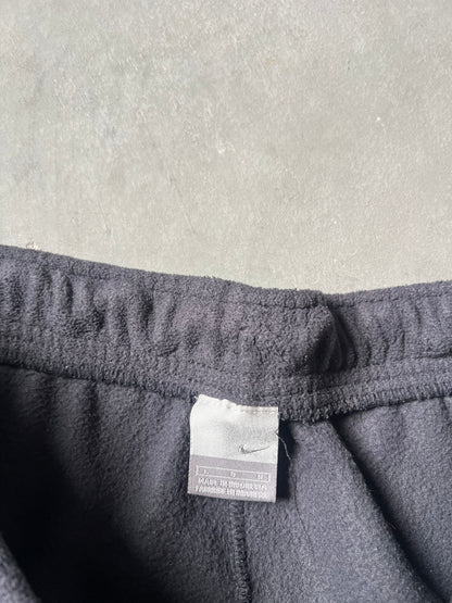 Vintage Black Nike Swoosh Fleece Pants - L