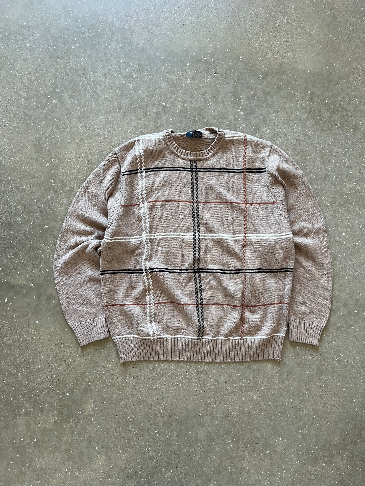 Vintage Dark Tan Dockers Knit Sweater - XL