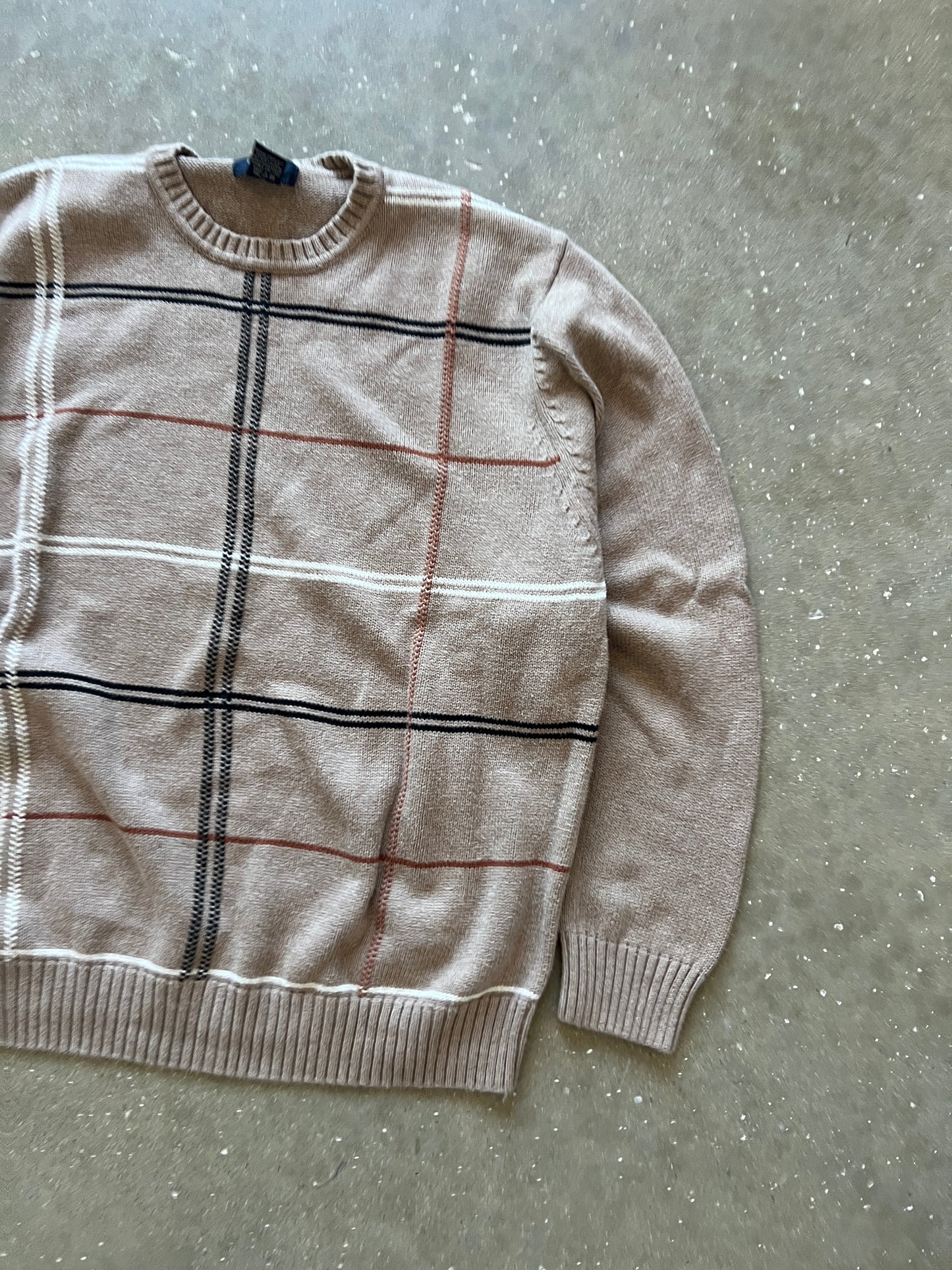 Vintage Dark Tan Dockers Knit Sweater - XL