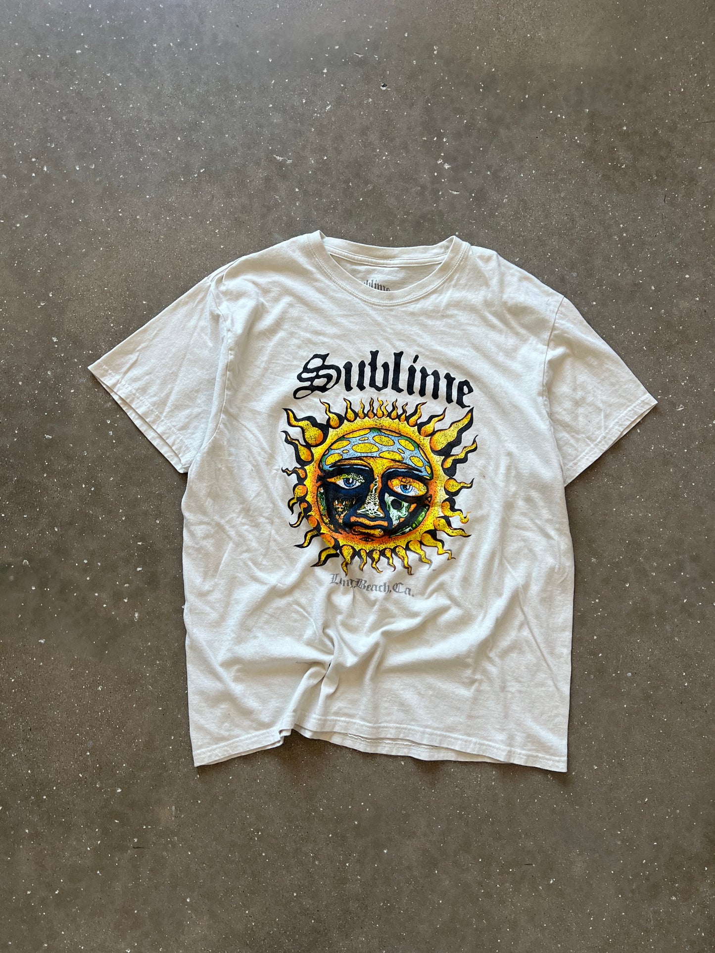 Vintage White Sublime Band Tee  - XXL