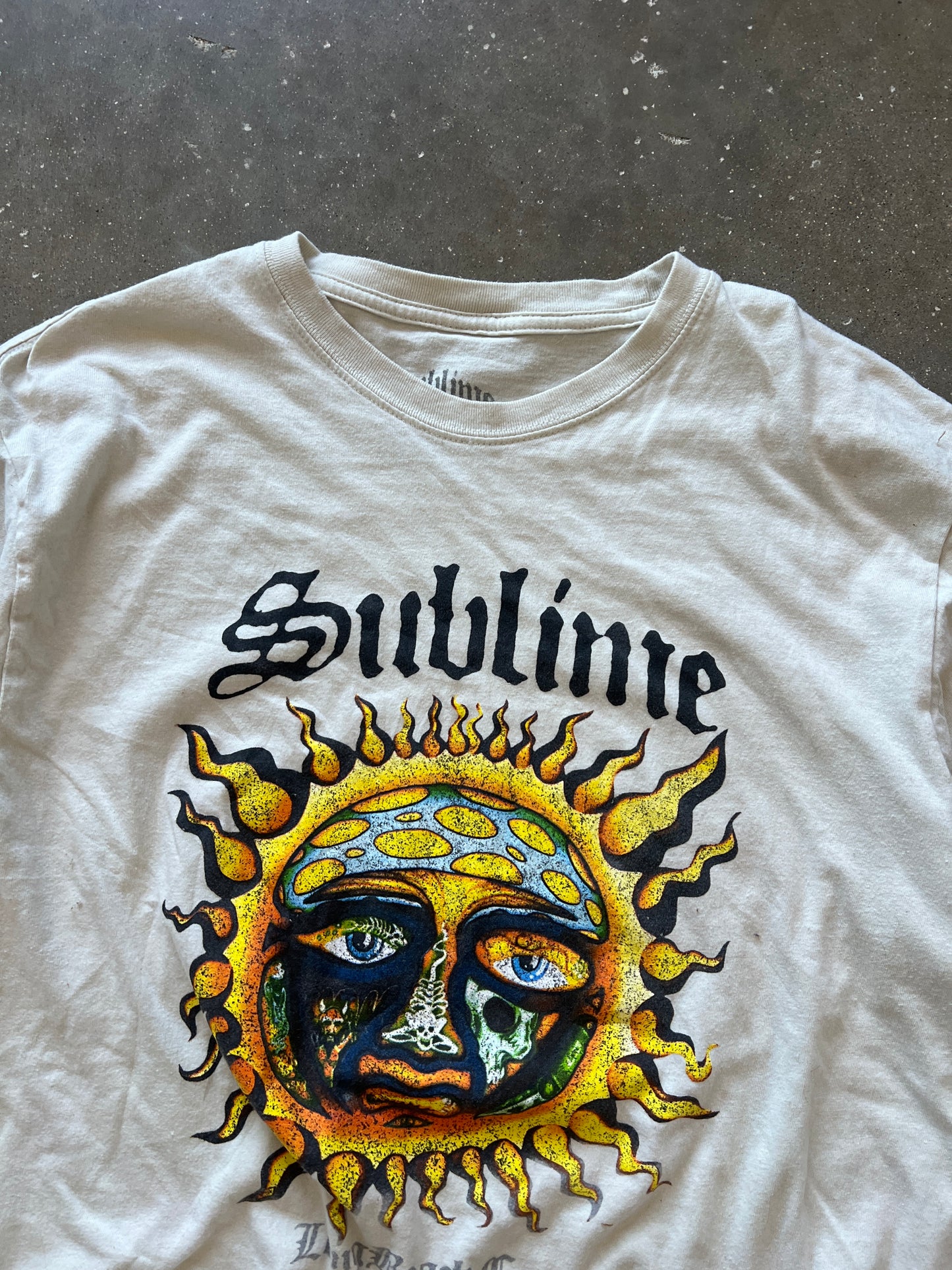 Vintage White Sublime Band Tee  - XXL