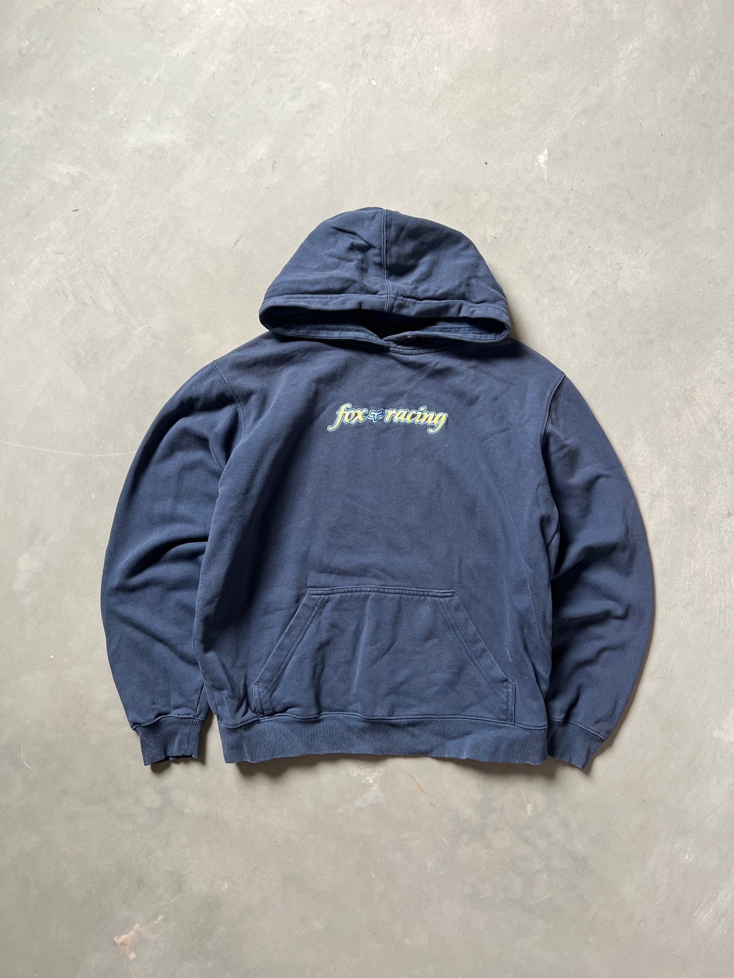 Vintage Blue Fox Racing Hoodie - M