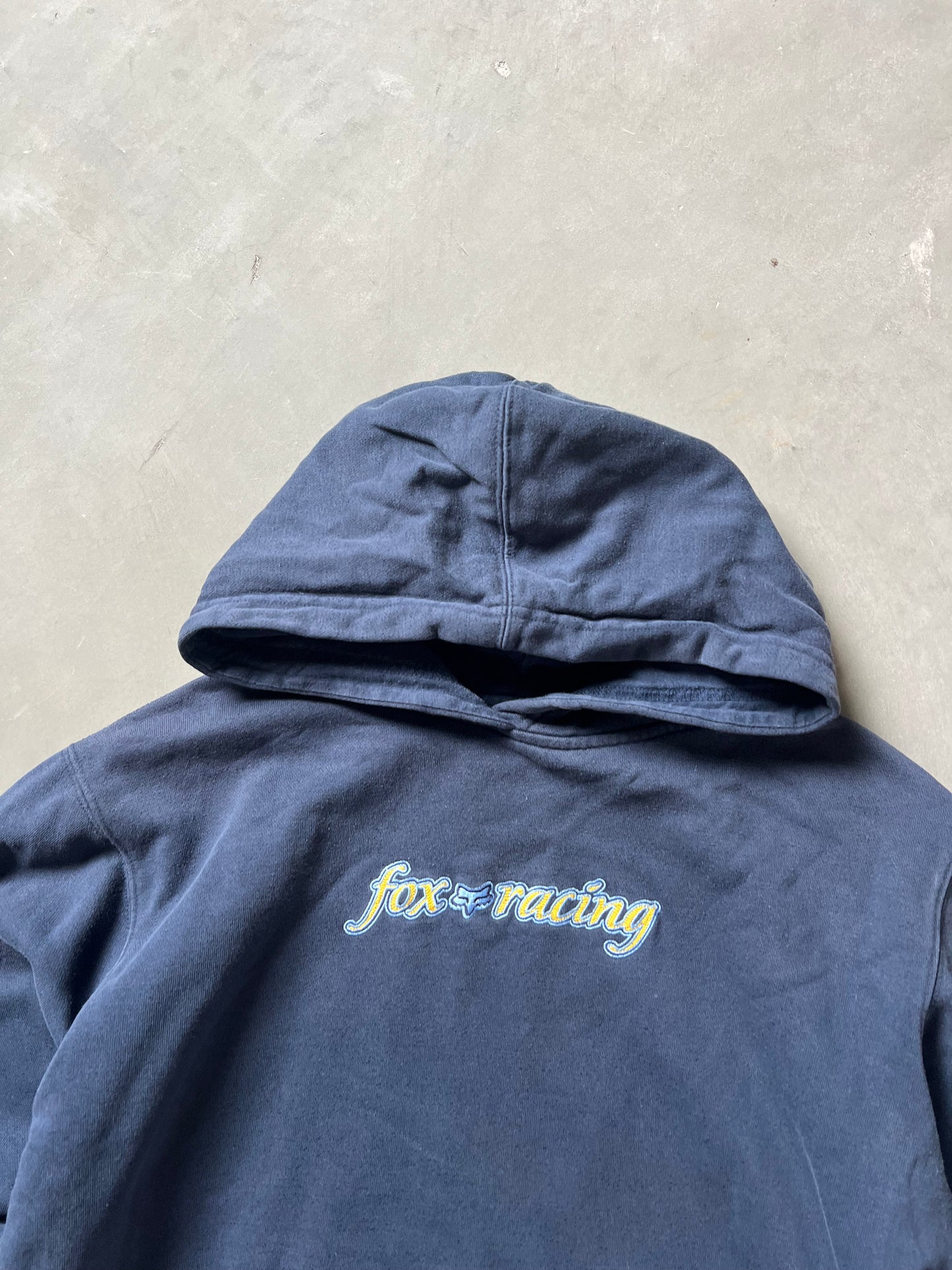 Vintage Blue Fox Racing Hoodie - M
