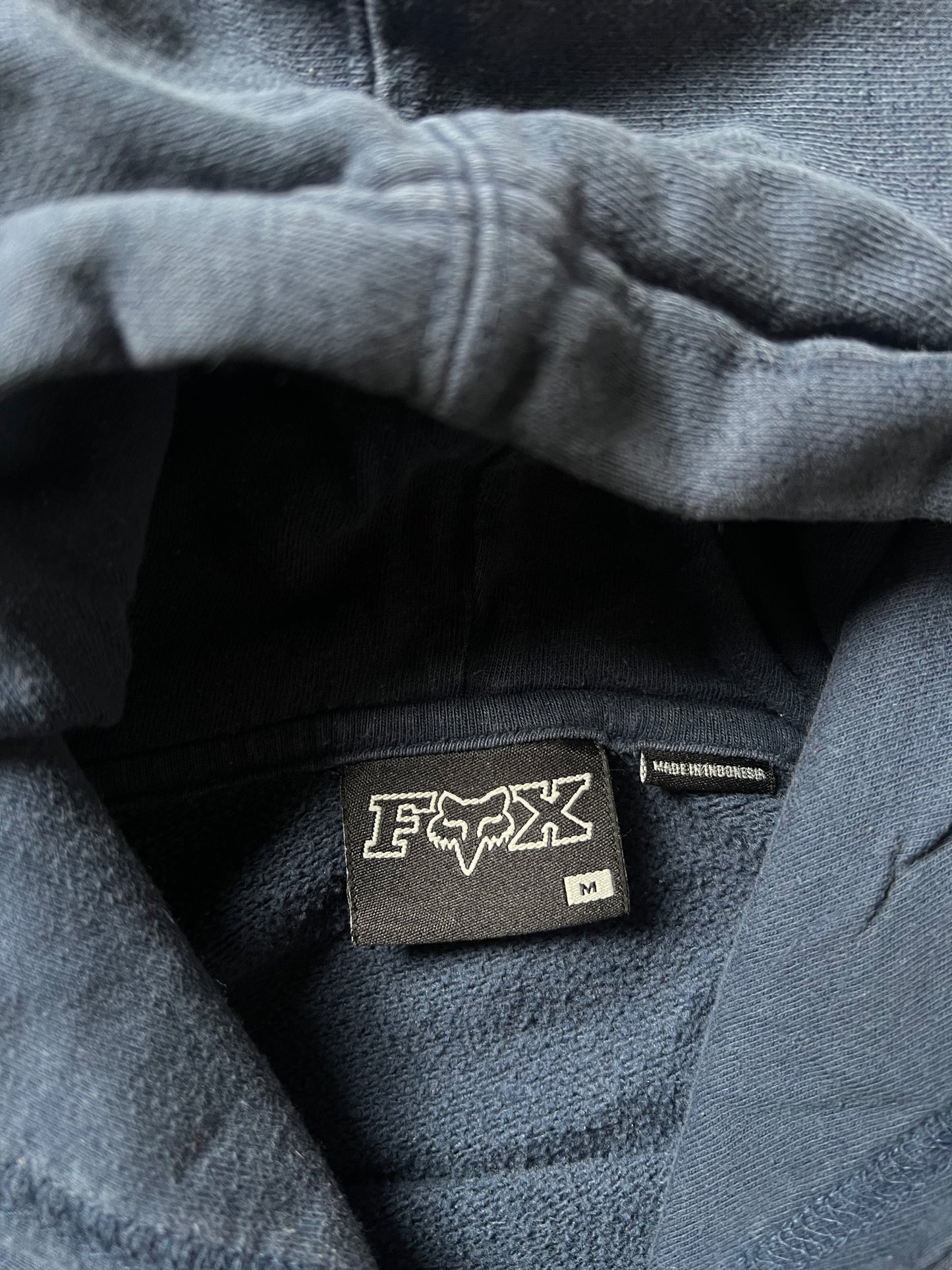 Vintage Blue Fox Racing Hoodie - M