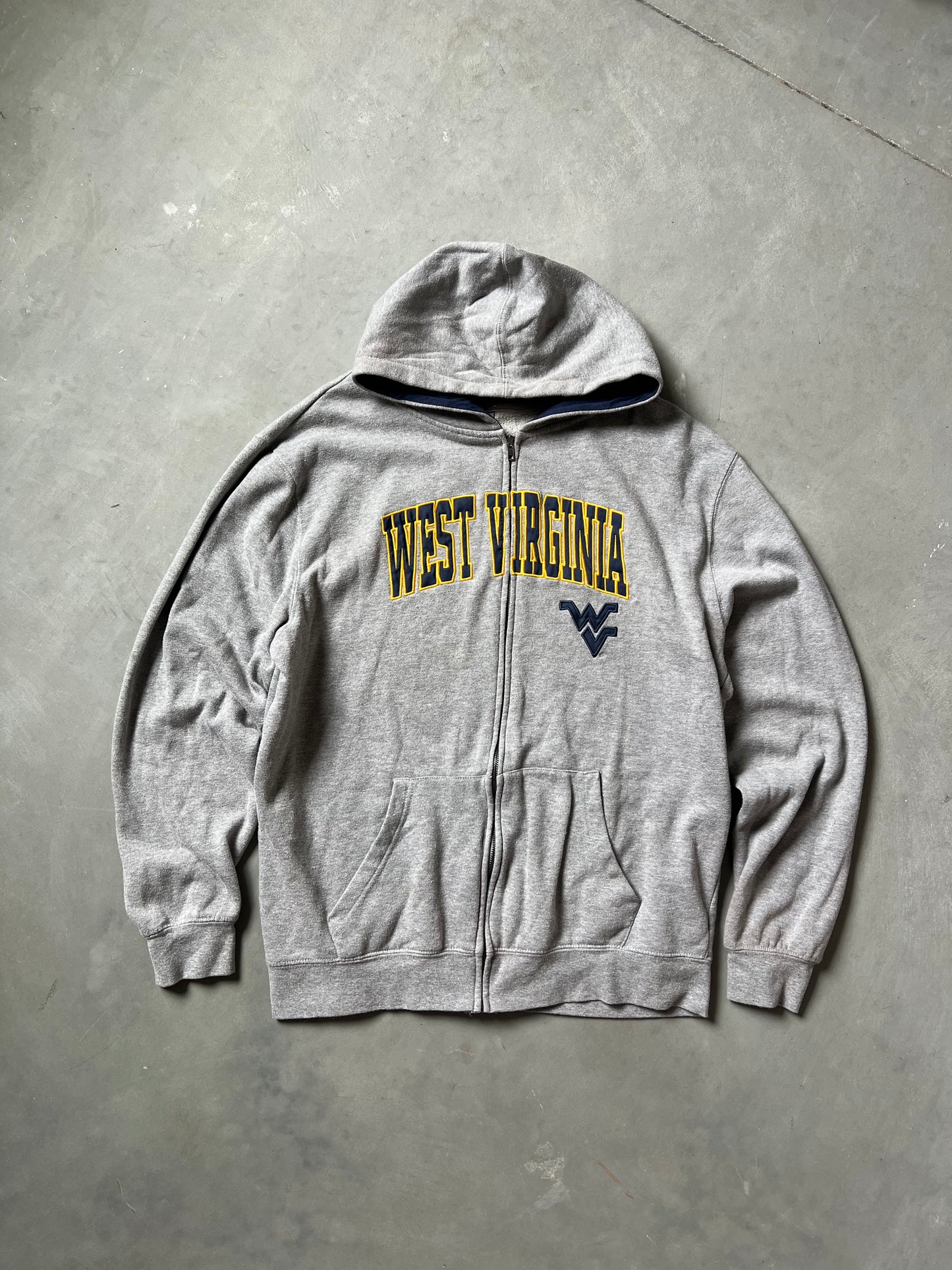 Vintage Grey West Virginia Hoodie - XL