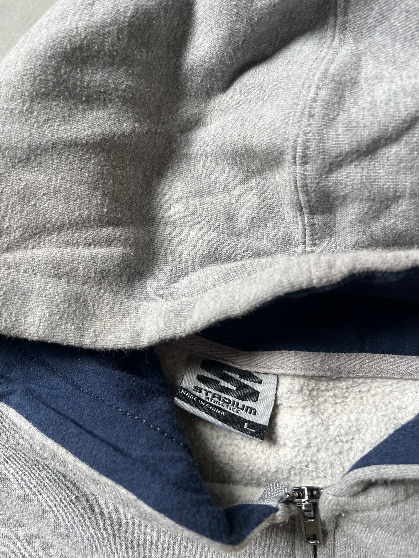 Vintage Grey West Virginia Hoodie - XL