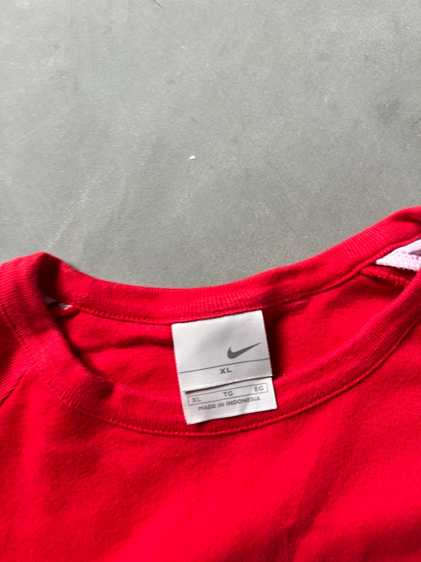 Vintage Red Womans Nike Longsleeve Shirt - XL