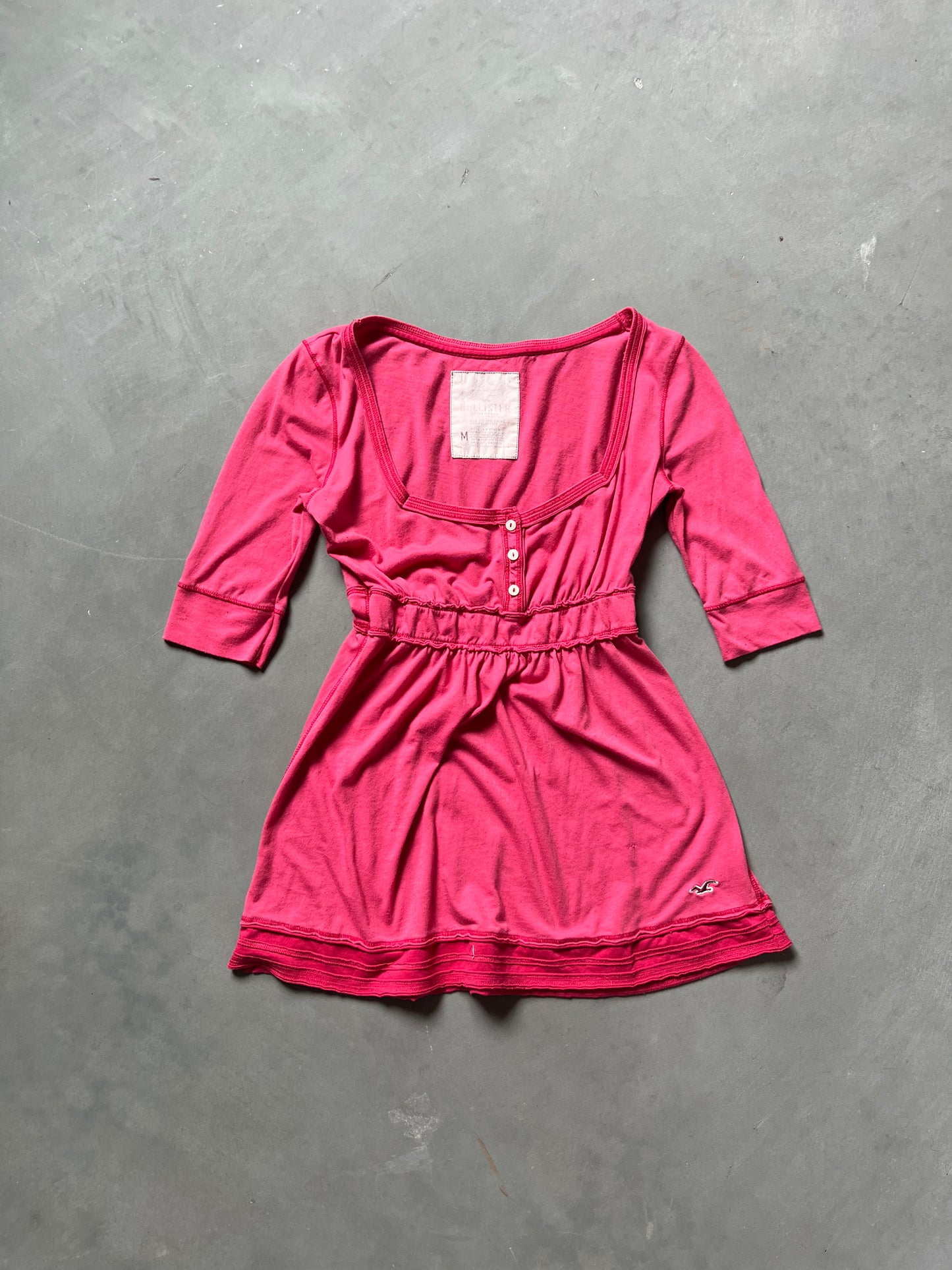 Vintage Pink Abercrombie Baby Doll Top - M