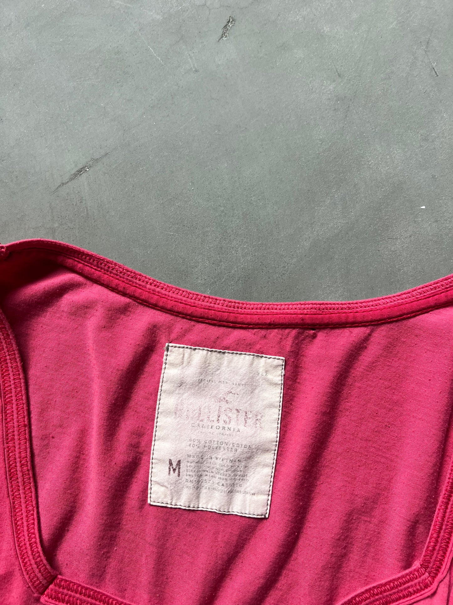 Vintage Pink Abercrombie Baby Doll Top - M