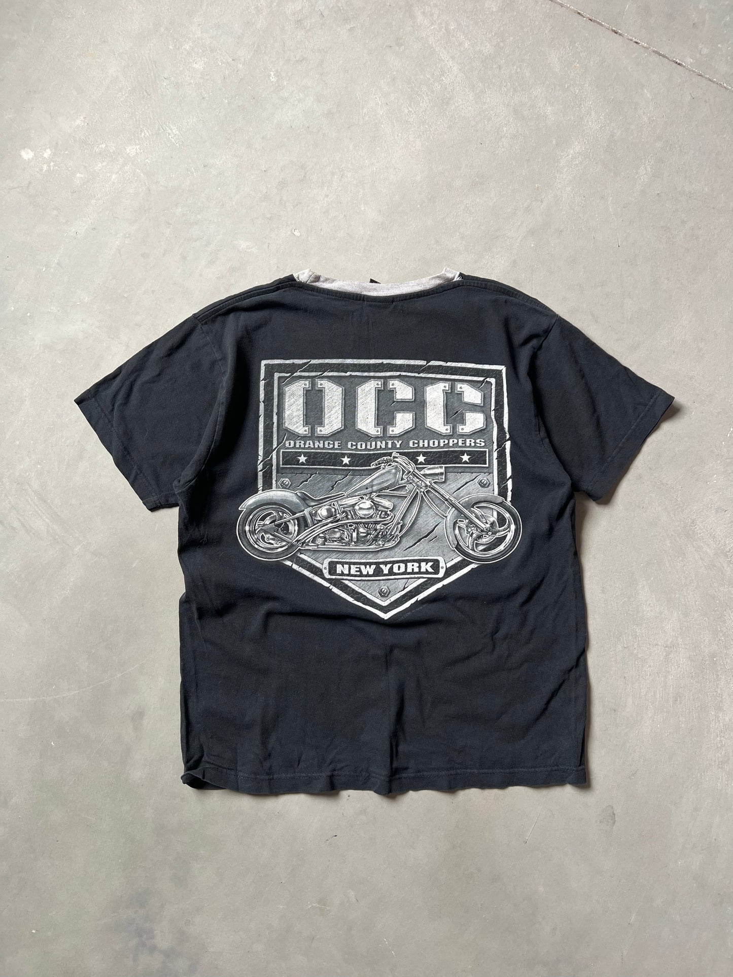 Vintage Black Orange County Choppers Shirt - M