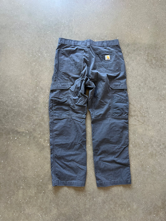 Vintage Grey Carhartt Cargo Baggy Pants - 34