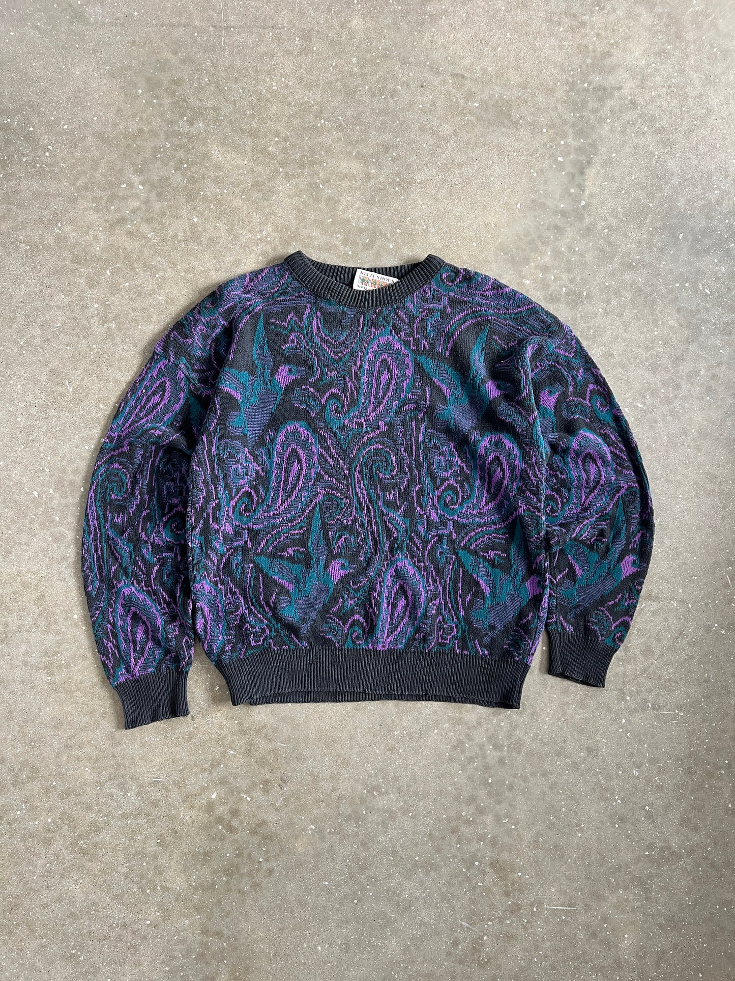 Vintage Multi Color Rittenhouse Square Knit Sweater - L
