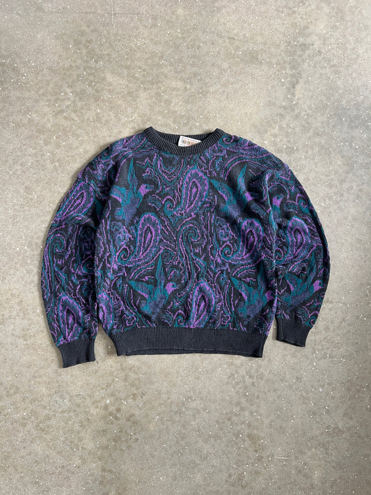 Vintage Multi Color Rittenhouse Square Knit Sweater - L