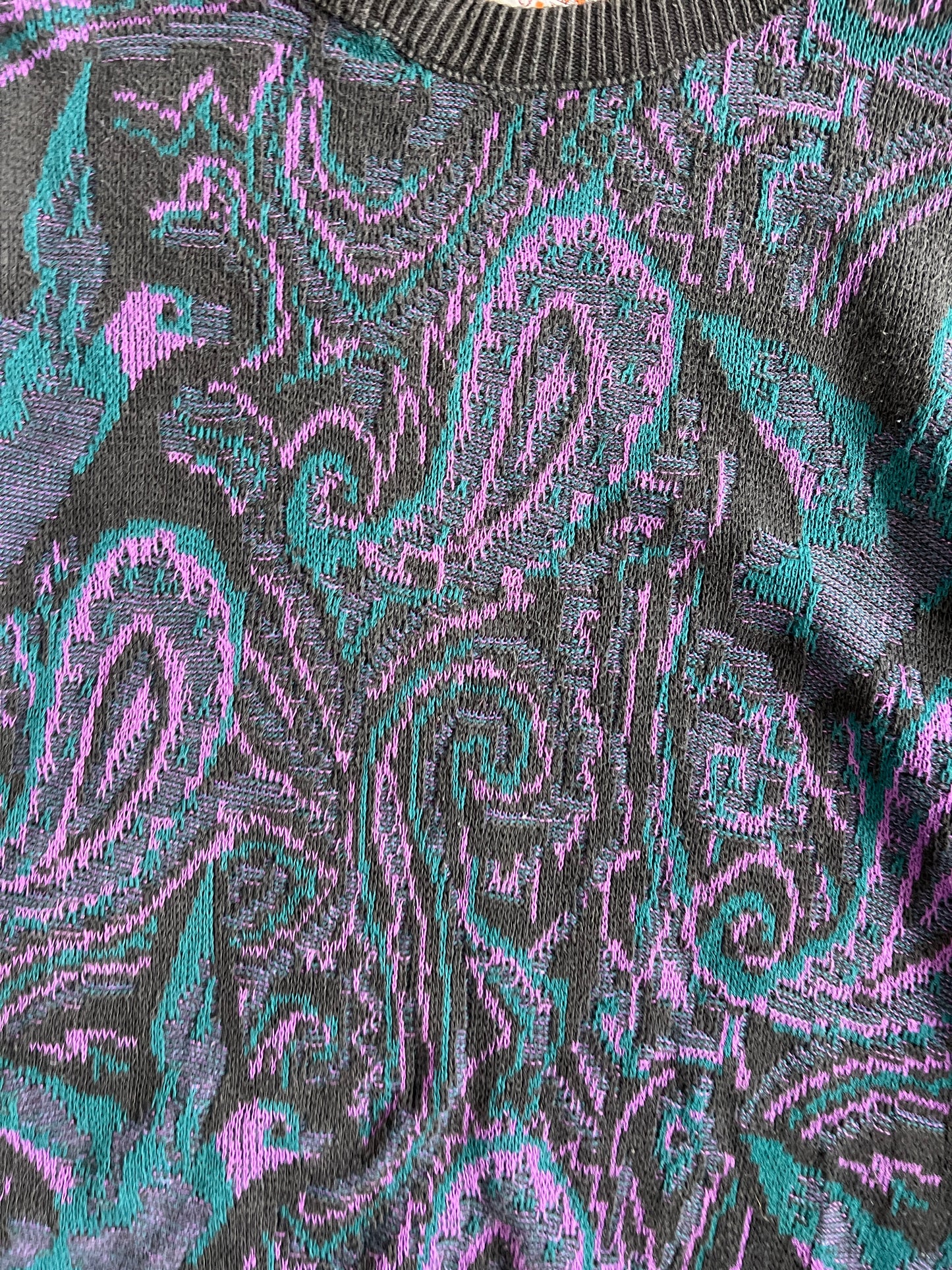 Vintage Multi Color Rittenhouse Square Knit Sweater - L