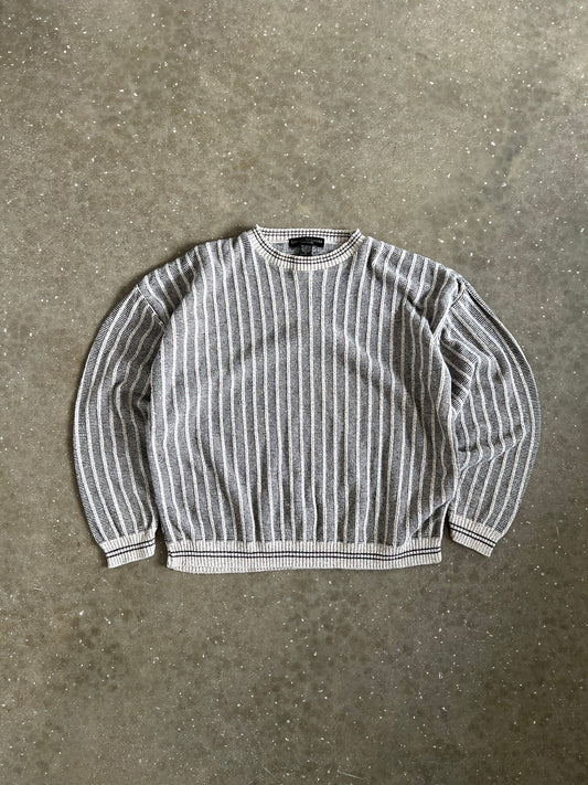 Vintage Black and White Liberty Sweaters Knit Sweater - XL