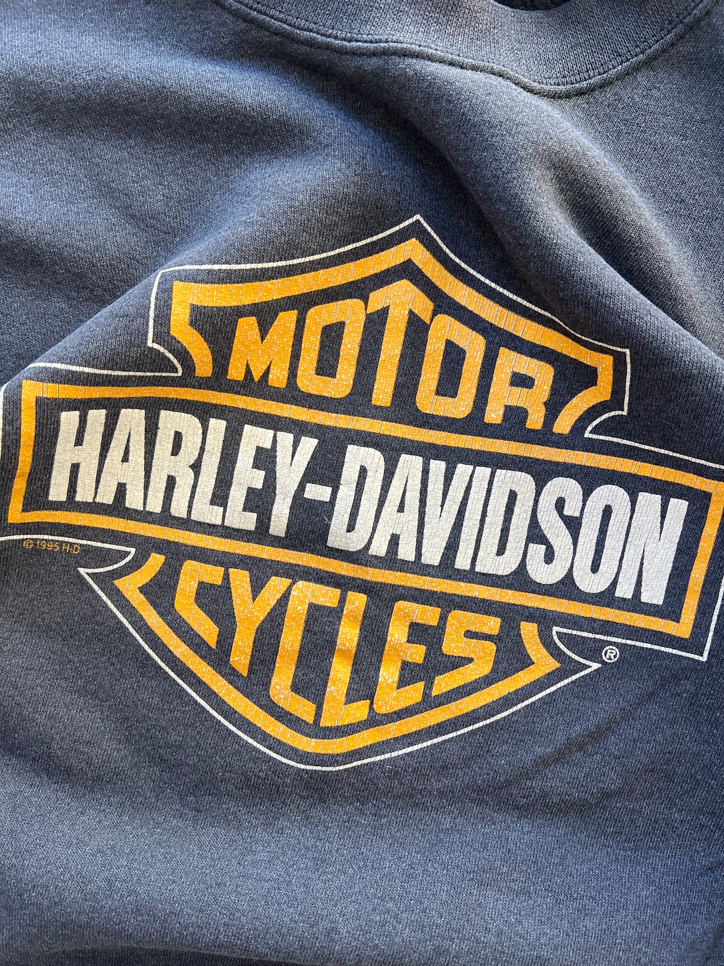 Vintage Harley Davidson Crew - L