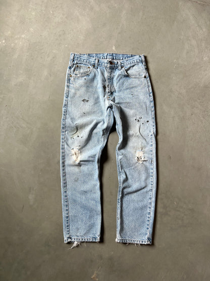 Vintage Faded Denim Blue Carhartt Jeans - 34