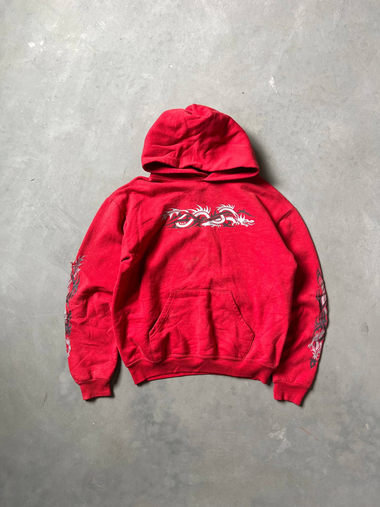 Vintage Red Dragon Hoodie - YL