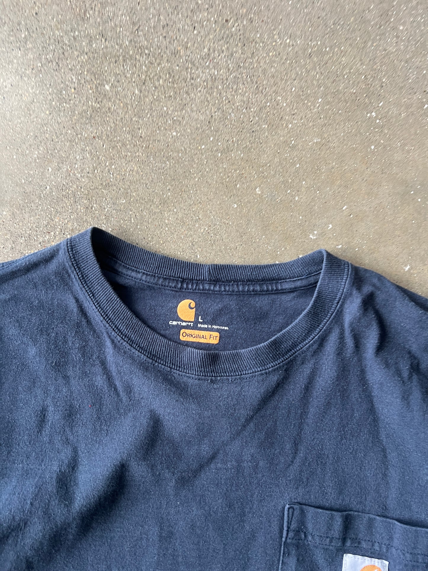Vintage Navy Blue Carhartt Longsleeve Shirt - L
